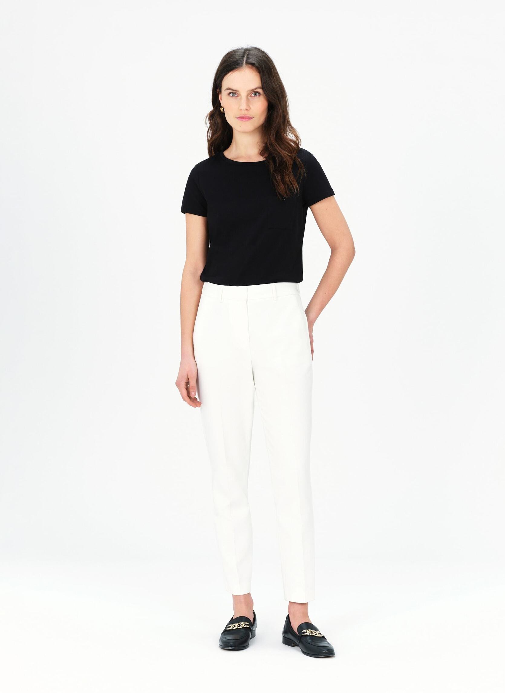 Pantalons droit 241P-PSIDIKO2 femme blanc Caroll Pantalons droit 241P-PSIDIKO2 femme blanc Blanc