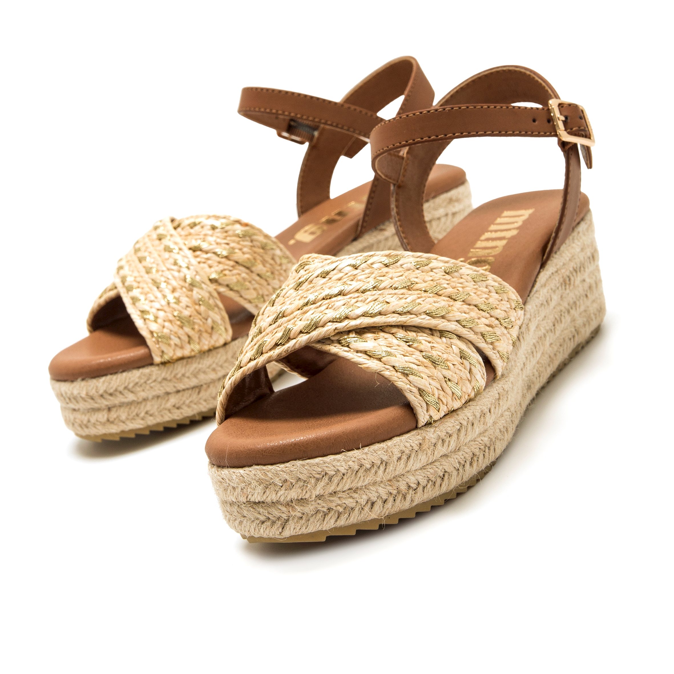 Sandales Sandales compensées Femme MTNG LITA beige femme marron MTNG Sandales Sandales compensées Femme MTNG LITA beige femme marron Marron