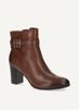 CAPRICE Stiefelette Mit Absatz – G-Weite, Leder, 70 Mm Absatz, Antishokk-Dämpfung
