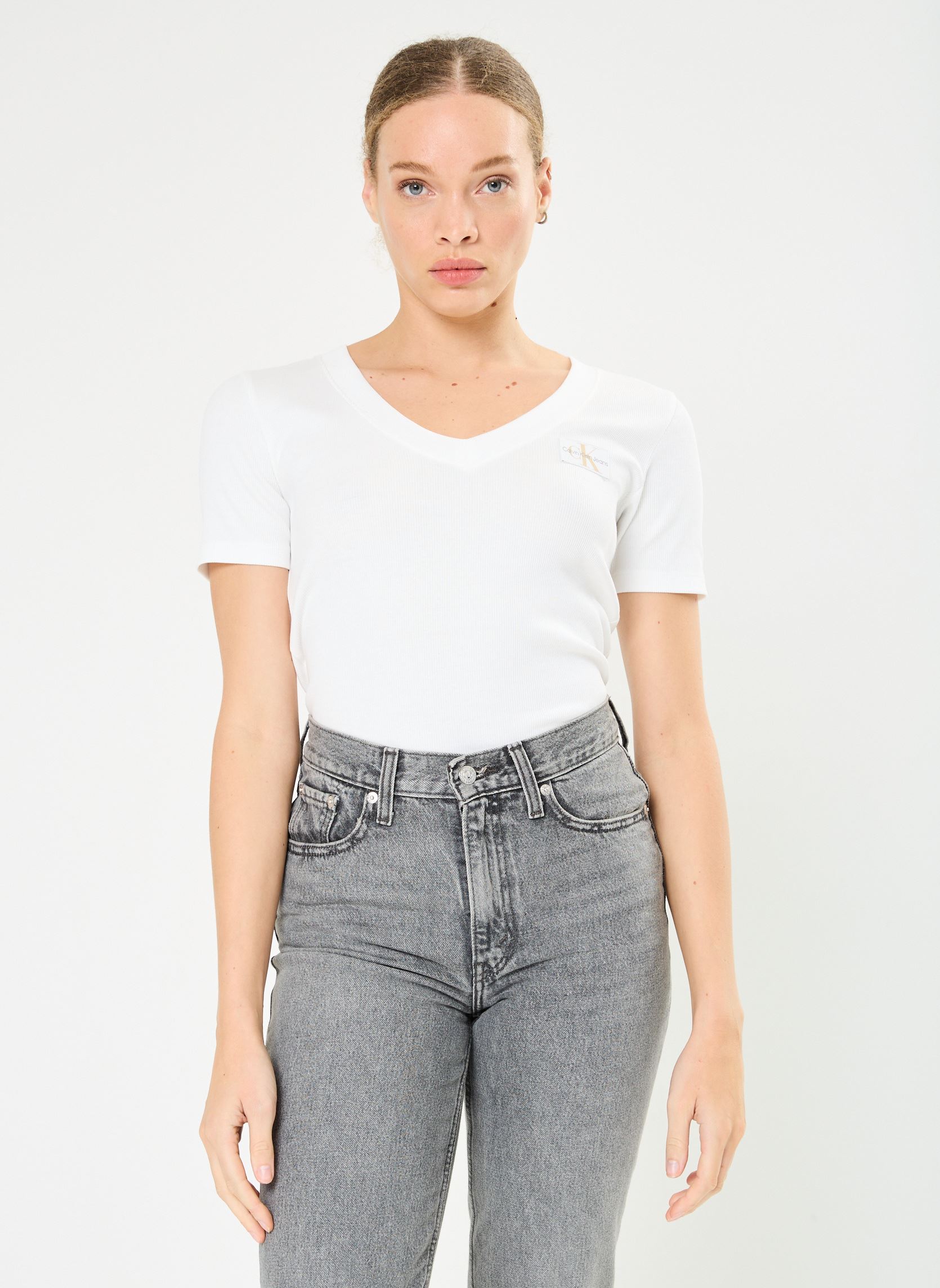 Vêtements Calvin Klein Jeans Woven Label Rib V Ne J20J223274 pour Accessoires