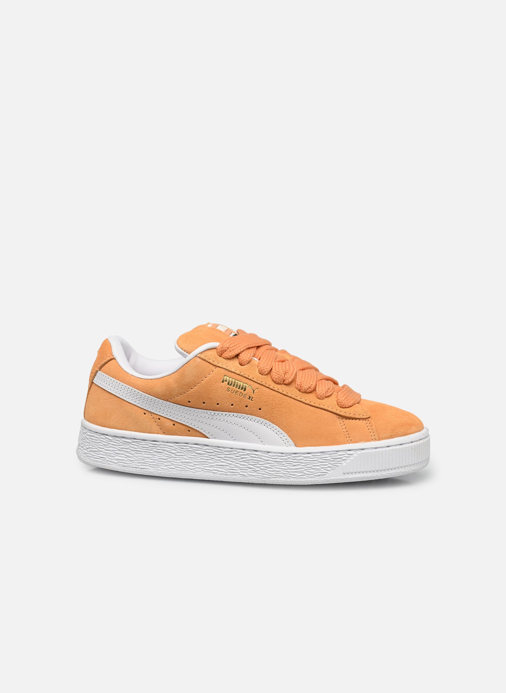 Baskets Suede Xl femme orange Puma Baskets Suede Xl femme orange BRIGHT MELON-PUMA WHITE