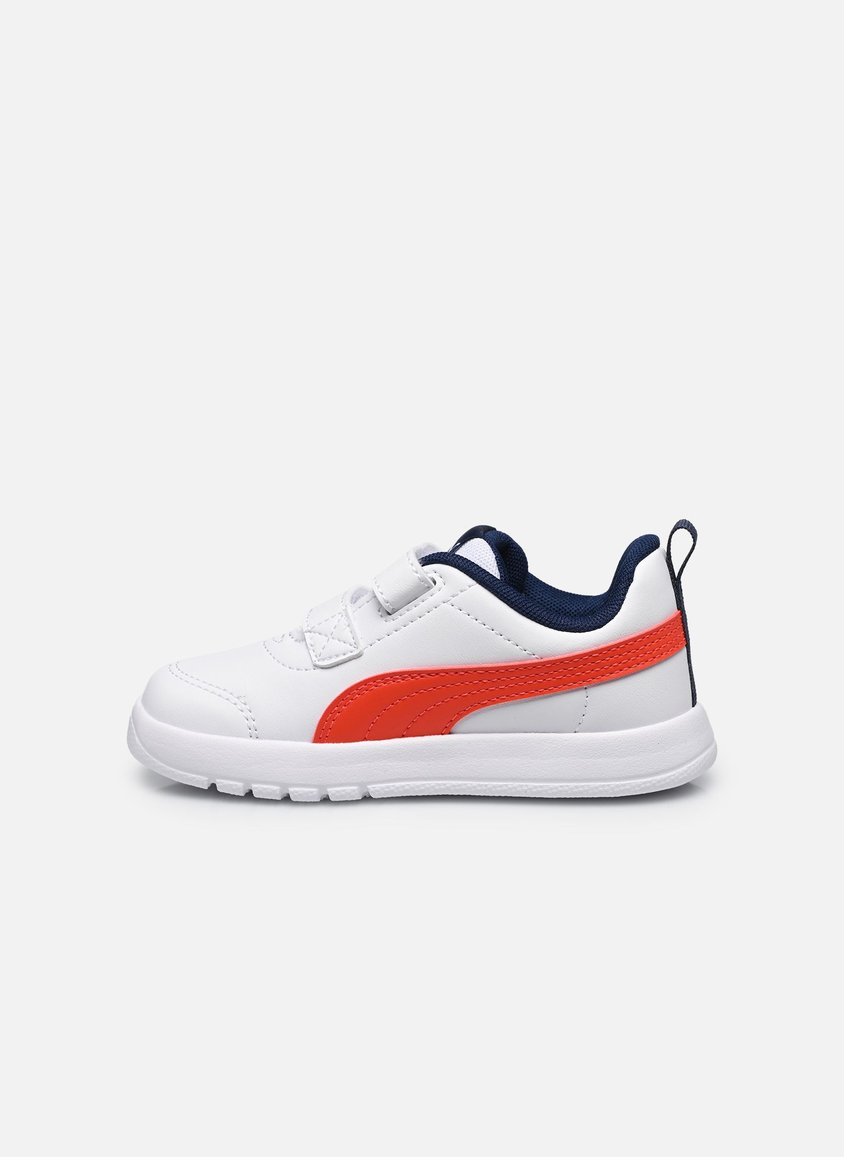 Baskets Inf Courtflex V3 V blanc Puma Baskets Inf Courtflex V3 V blanc PUMA WHITE-FIERCE
