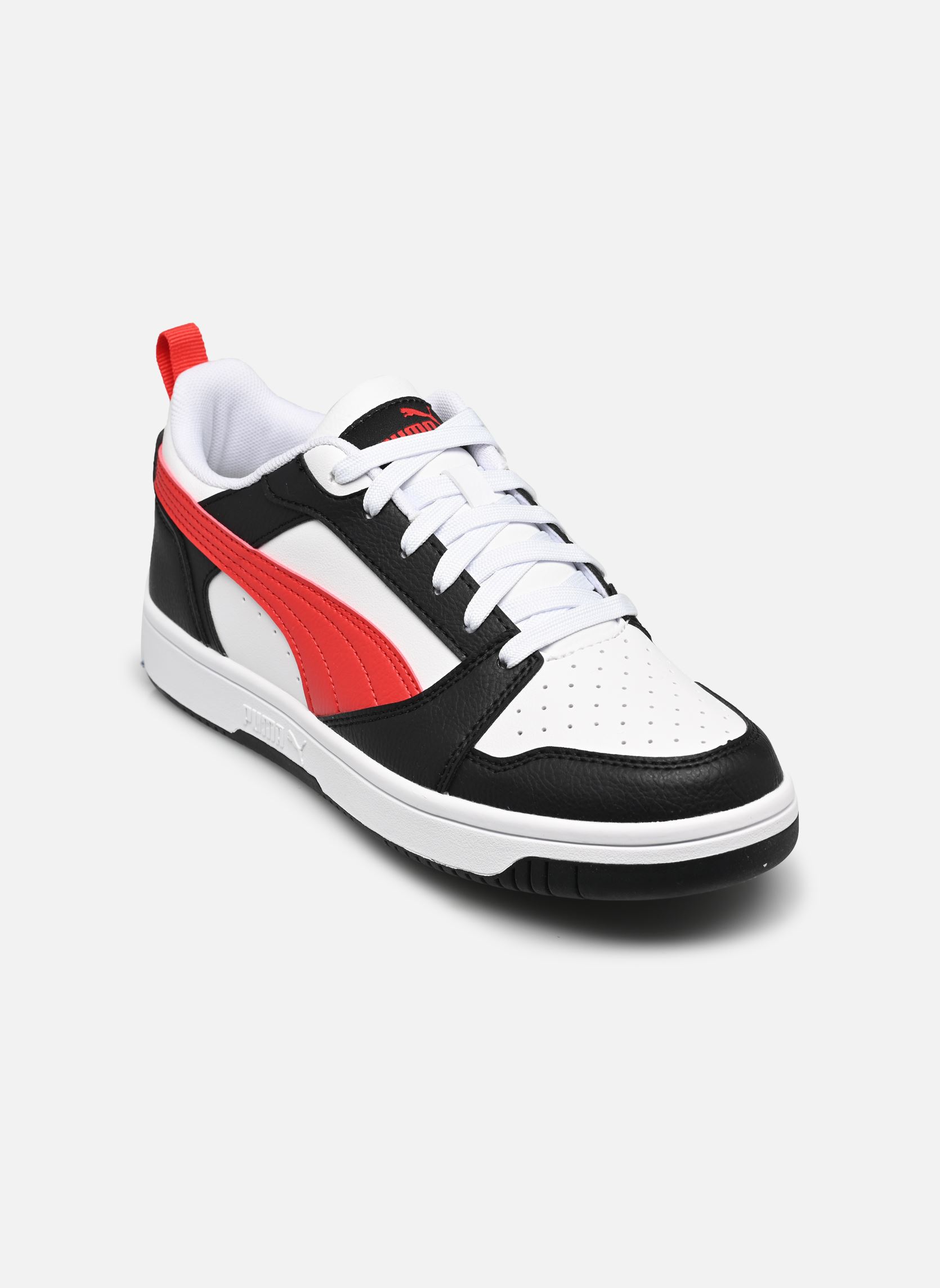 Baskets Jr Rebound V6 blanc Puma Baskets Jr Rebound V6 blanc PUMA White-For All Time Red-PU