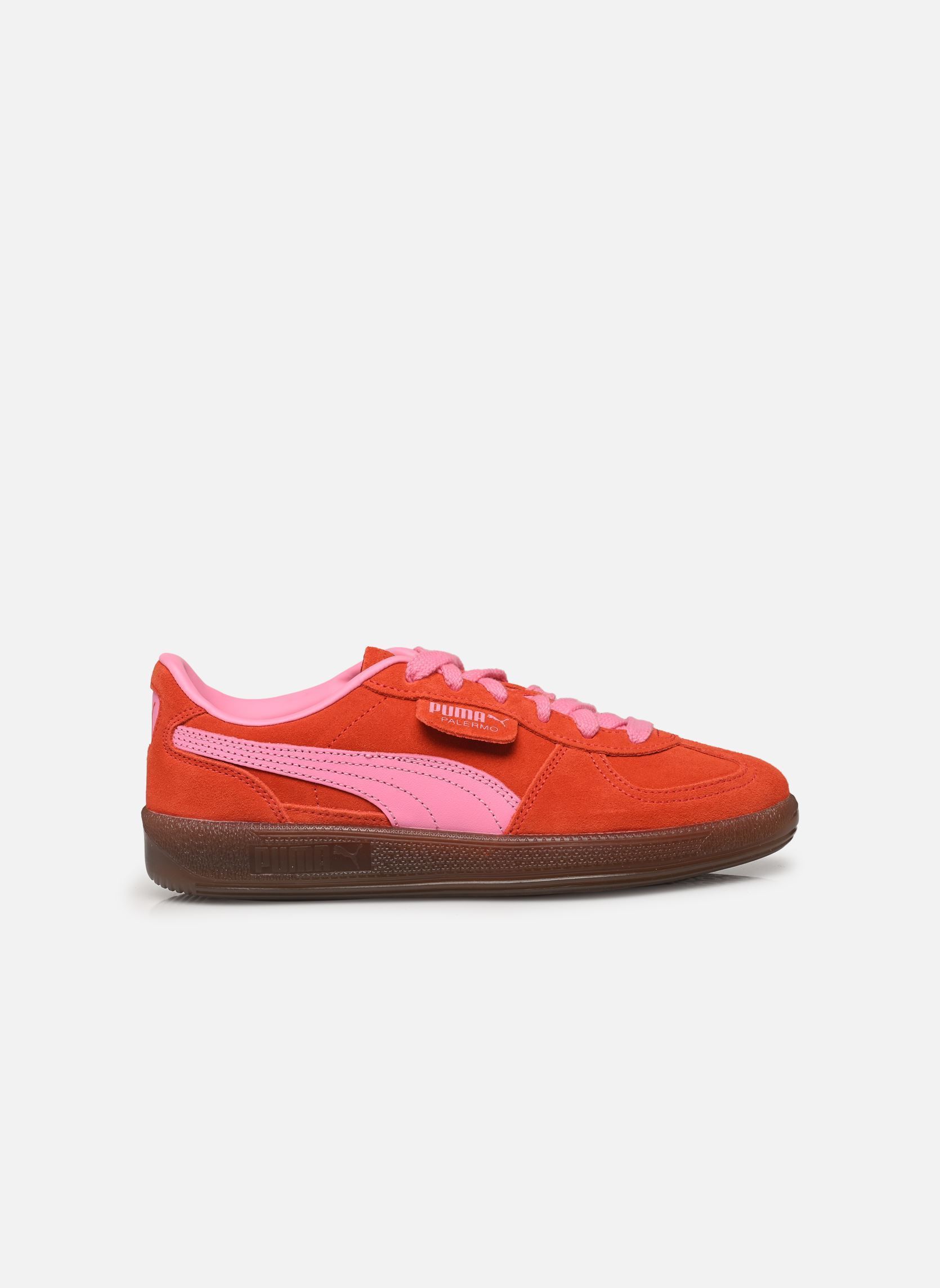 Baskets Palermo femme rouge Puma Baskets Palermo femme rouge FIERCE RED-POISON PINK