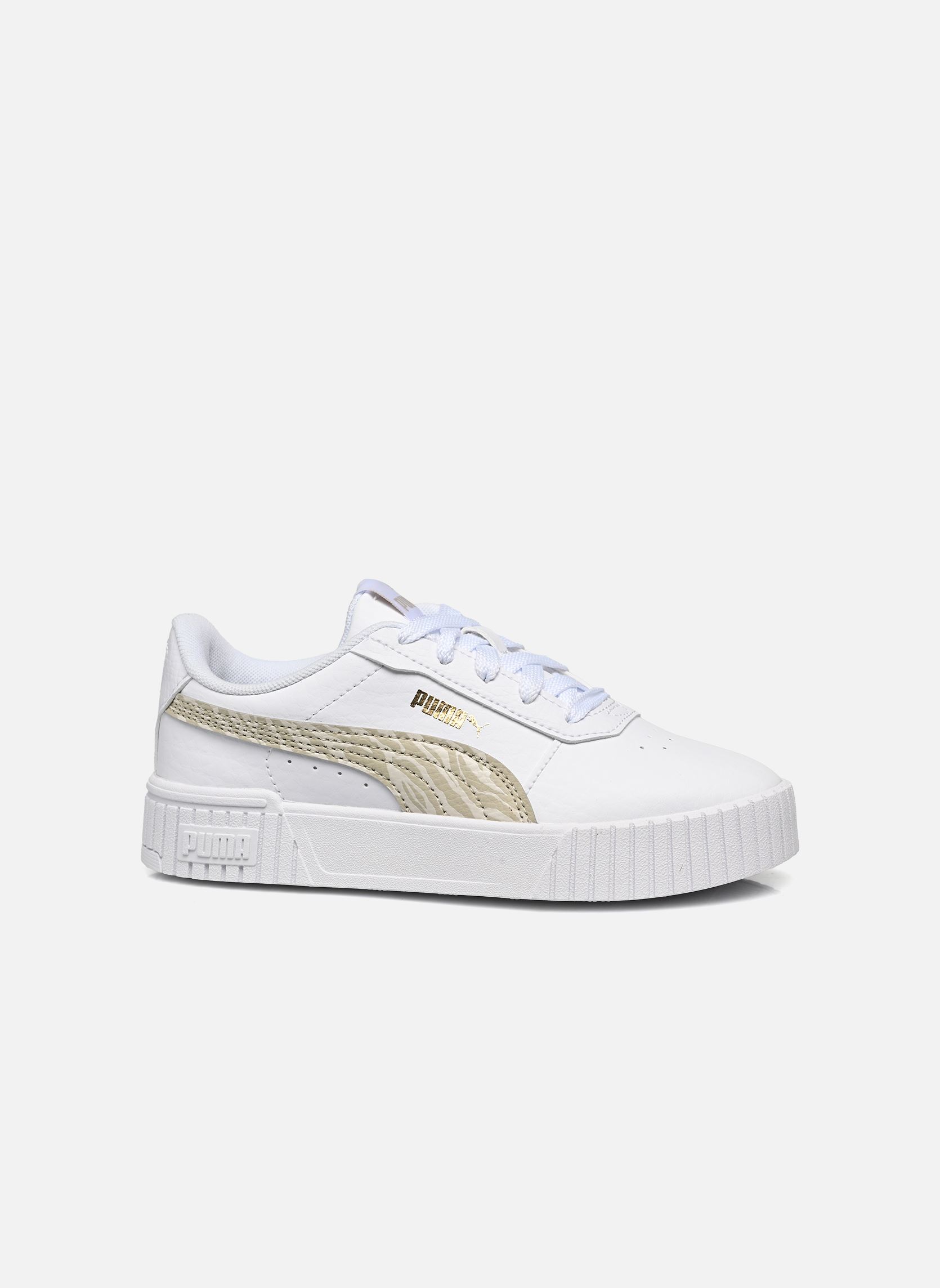 Sneakers Ps Carina 2 Zebra meisjes wit Puma Sneakers Ps Carina 2 Zebra meisjes wit PUMA WHITE-DESERT DUST-PUMA GO
