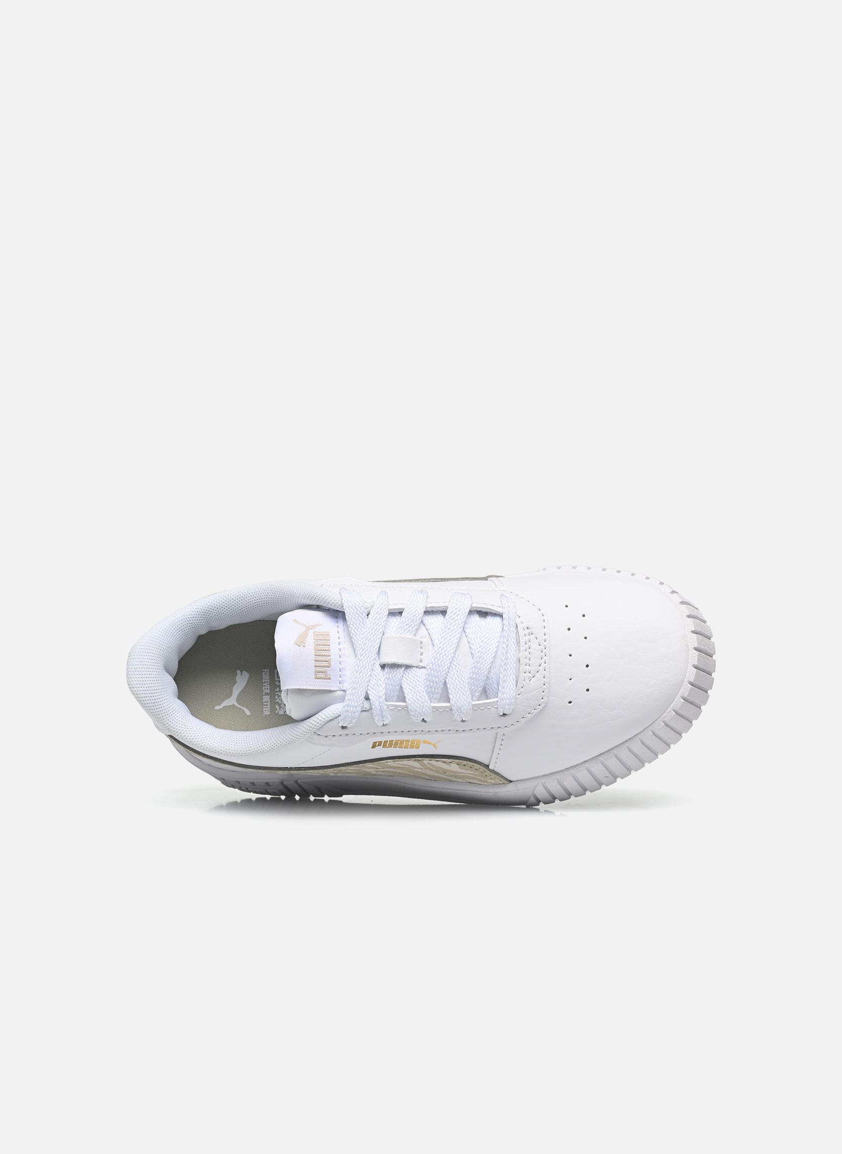 Sneakers Ps Carina 2 Zebra meisjes wit Puma Sneakers Ps Carina 2 Zebra meisjes wit PUMA WHITE-DESERT DUST-PUMA GO