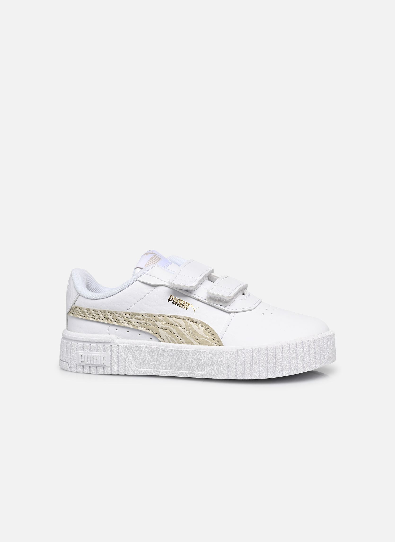 Baskets Inf Carina 2 Zebra fille blanc Puma Baskets Inf Carina 2 Zebra fille blanc PUMA WHITE-DESERT DUST-PUMA GO