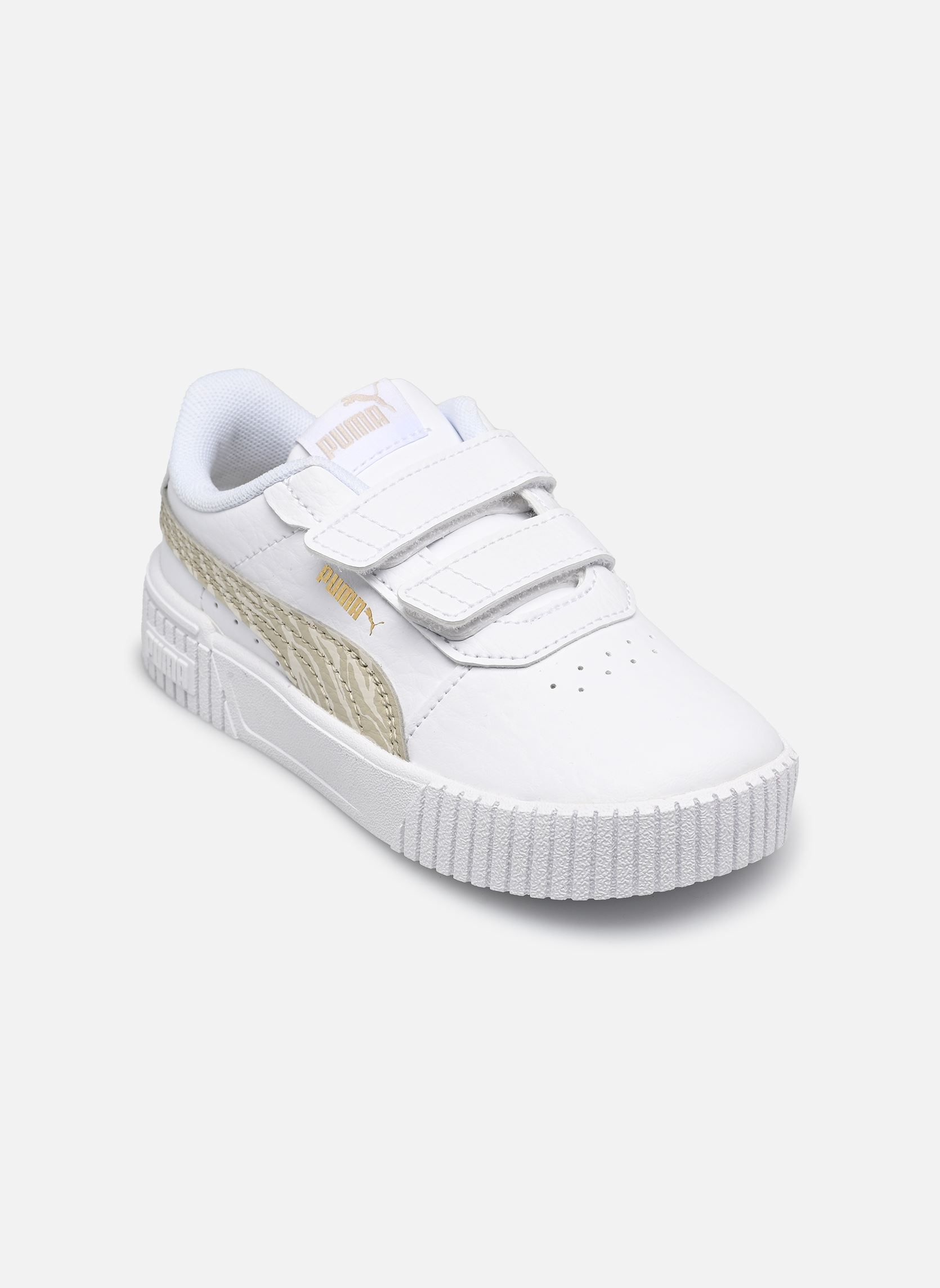 Baskets Inf Carina 2 Zebra fille blanc Puma Baskets Inf Carina 2 Zebra fille blanc PUMA WHITE-DESERT DUST-PUMA GO