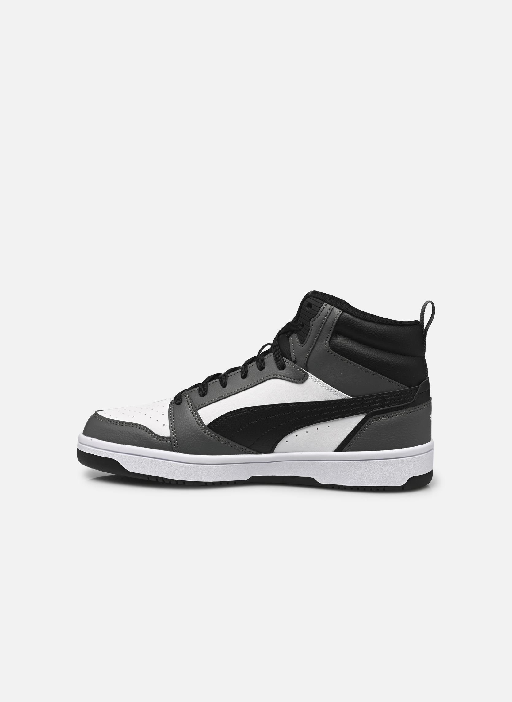Baskets Rebound V6 Mid homme gris Puma Baskets Rebound V6 Mid homme gris PUMA WHITE-PUMA BLACK-SHADOW G