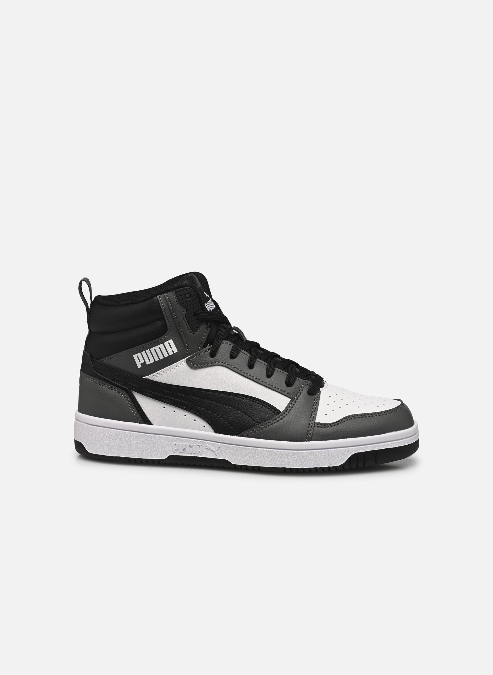 Baskets Rebound V6 Mid homme gris Puma Baskets Rebound V6 Mid homme gris PUMA WHITE-PUMA BLACK-SHADOW G