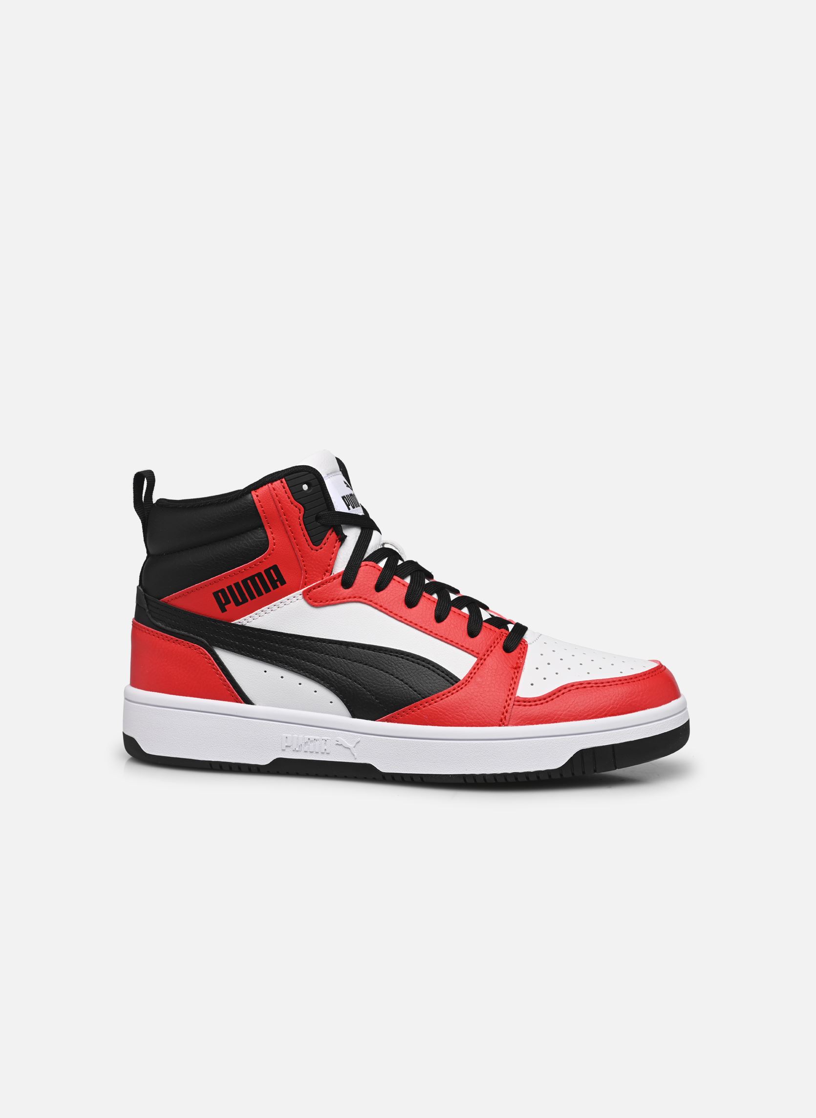 Baskets Rebound V6 Mid homme rouge Puma Baskets Rebound V6 Mid homme rouge PUMA WHITE-PUMA BLACK-FOR ALL