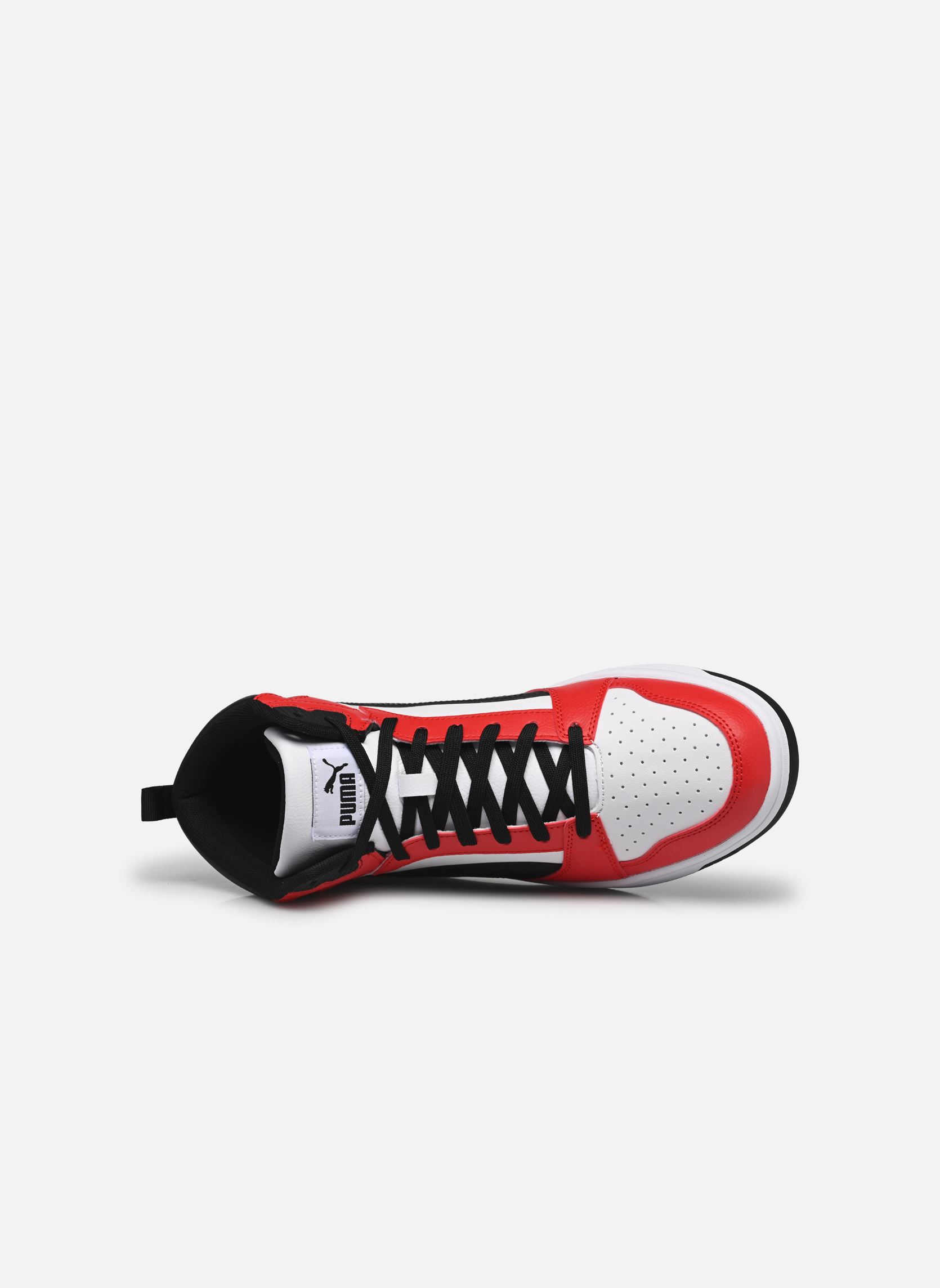 Baskets Rebound V6 Mid homme rouge Puma Baskets Rebound V6 Mid homme rouge PUMA WHITE-PUMA BLACK-FOR ALL