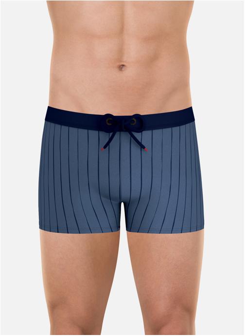 Eminence Boxers de bain FAIT EN FRANCE homme bleu
