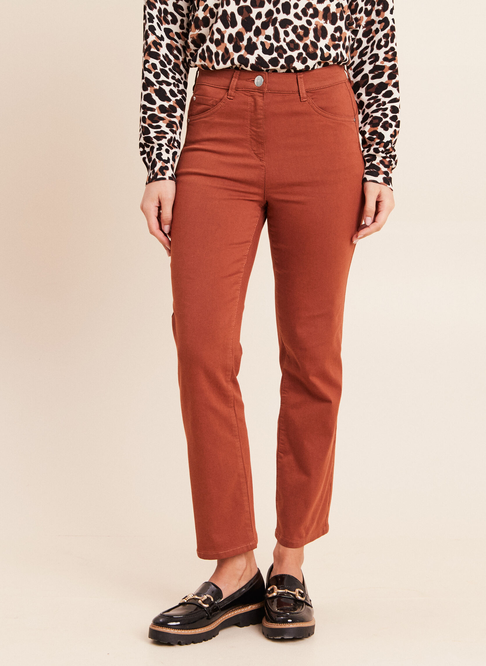 Pantalons droit PESUBLIMDROI femme marron Bréal Pantalons droit PESUBLIMDROI femme marron Marron