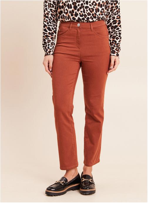 Bréal Pantalons droit PESUBLIMDROI femme marron