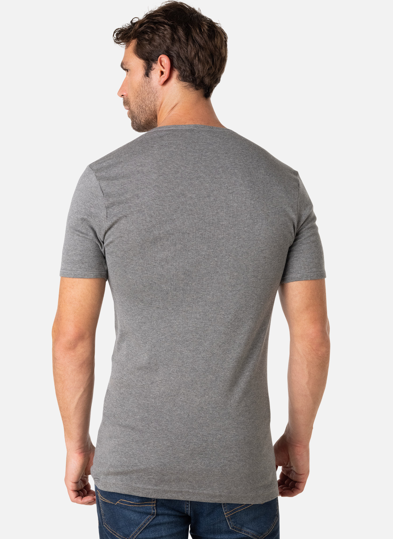 Tee-shirts PUR COTON 80 ANS homme gris Eminence Tee-shirts PUR COTON 80 ANS homme gris Gris