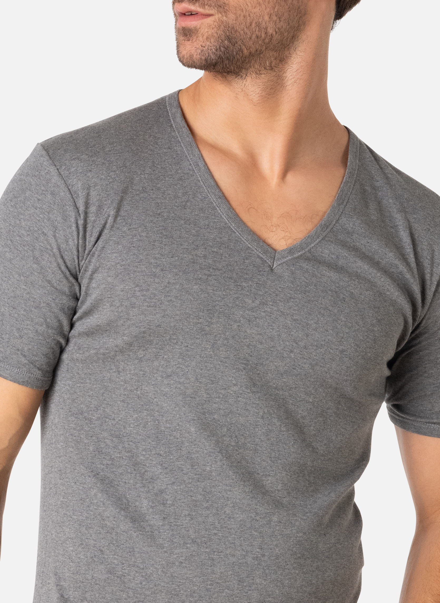 Tee-shirts PUR COTON 80 ANS homme gris Eminence Tee-shirts PUR COTON 80 ANS homme gris Gris