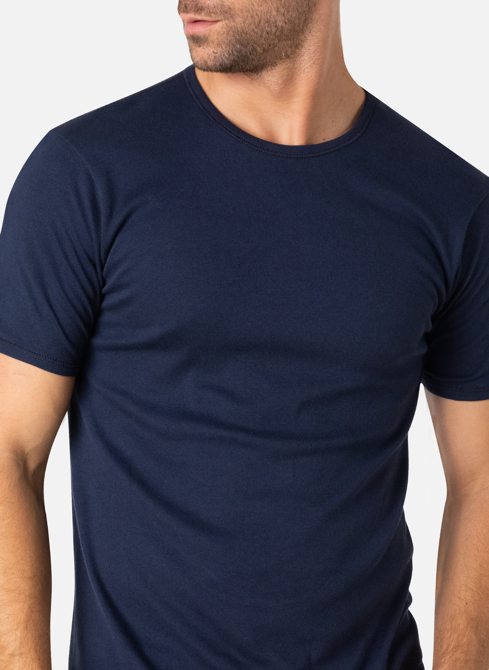 Tee-shirts PUR COTON homme bleu Eminence Tee-shirts PUR COTON homme bleu Bleu