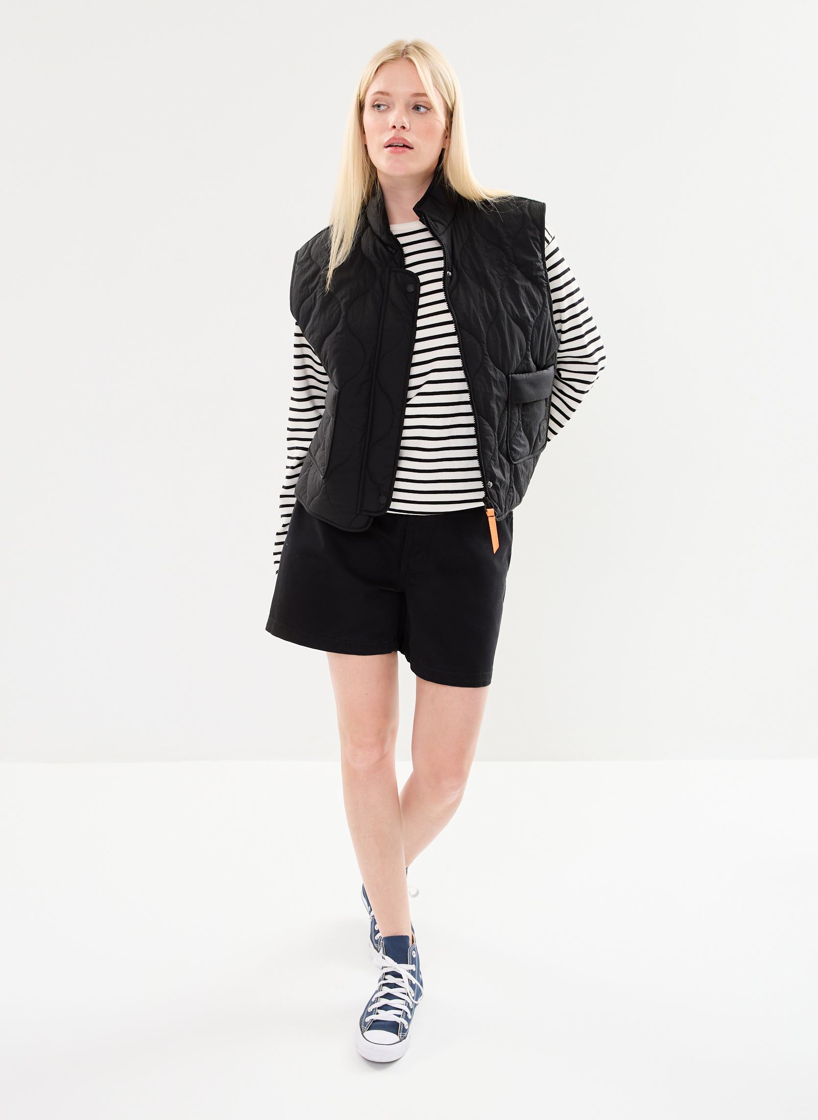 Doudounes sans manches Iris femme noir Gertrude Doudounes sans manches Iris femme noir BLACK