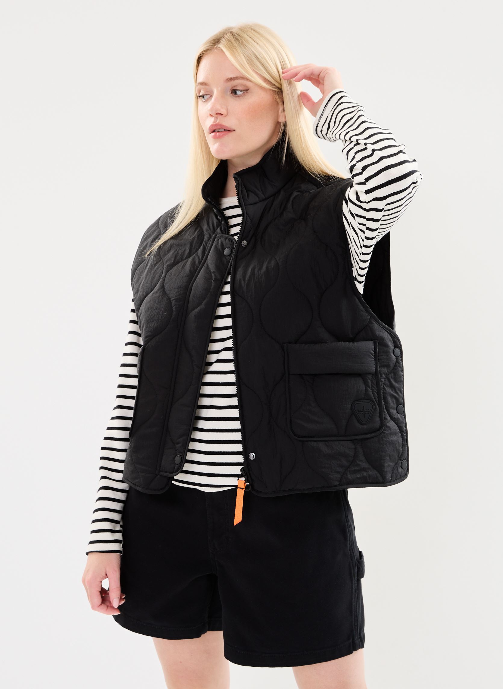 Doudounes sans manches Iris femme noir Gertrude Doudounes sans manches Iris femme noir BLACK