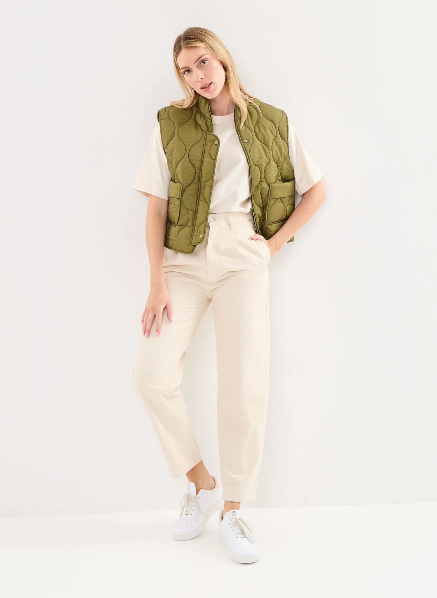Doudounes sans manches Iris femme vert Gertrude Doudounes sans manches Iris femme vert KAKI