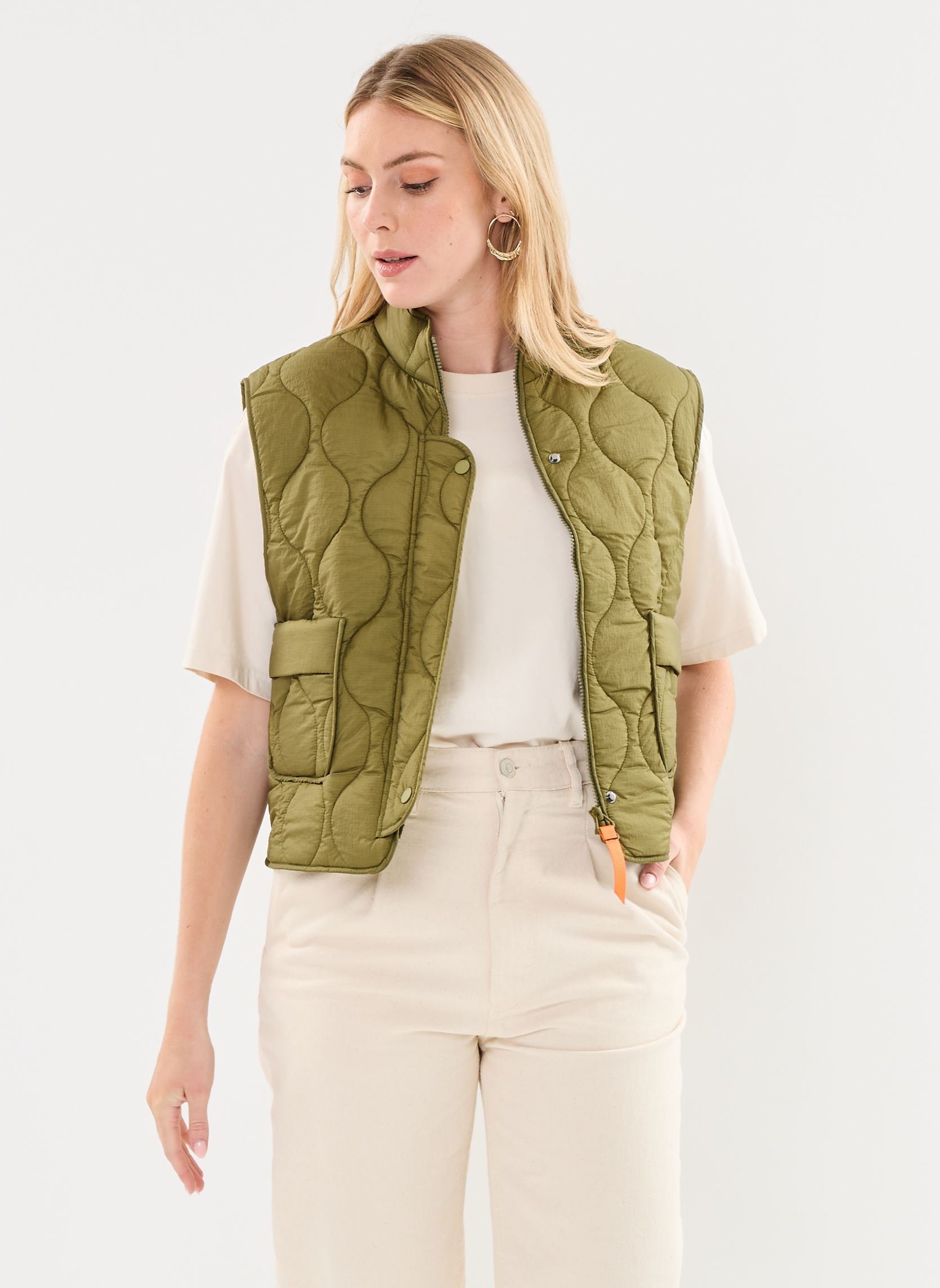 Doudounes sans manches Iris femme vert Gertrude Doudounes sans manches Iris femme vert KAKI