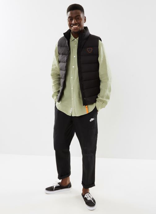 Doudoune sans manches coupe droite Kitou black homme Gertrude