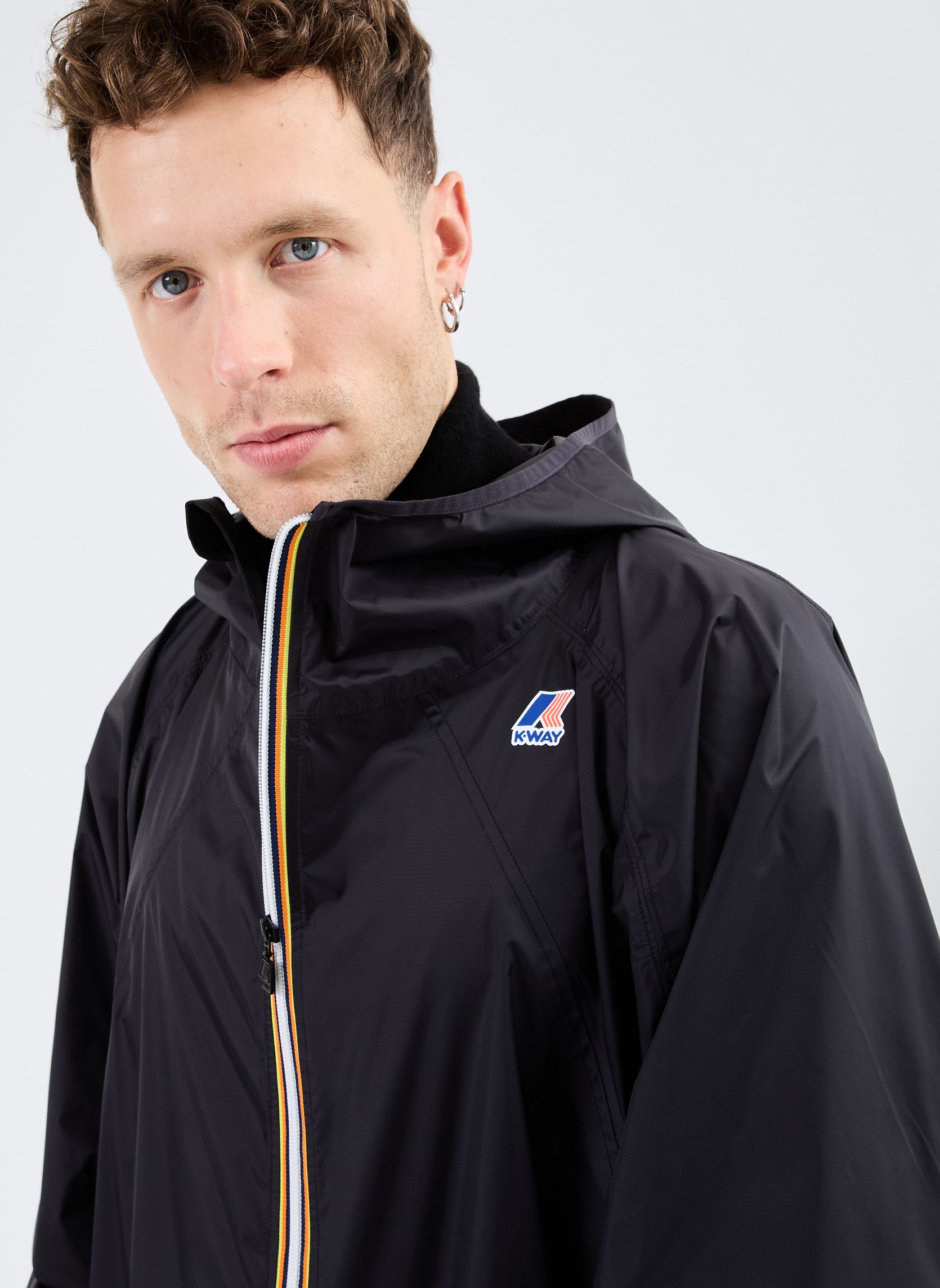 Wasserdichte Jacken Le Vrai 3.0 Rennes M - Unisexe herren schwarz K-Way Wasserdichte Jacken Le Vrai 3.0 Rennes M - Unisexe herren schwarz BLACK PURE