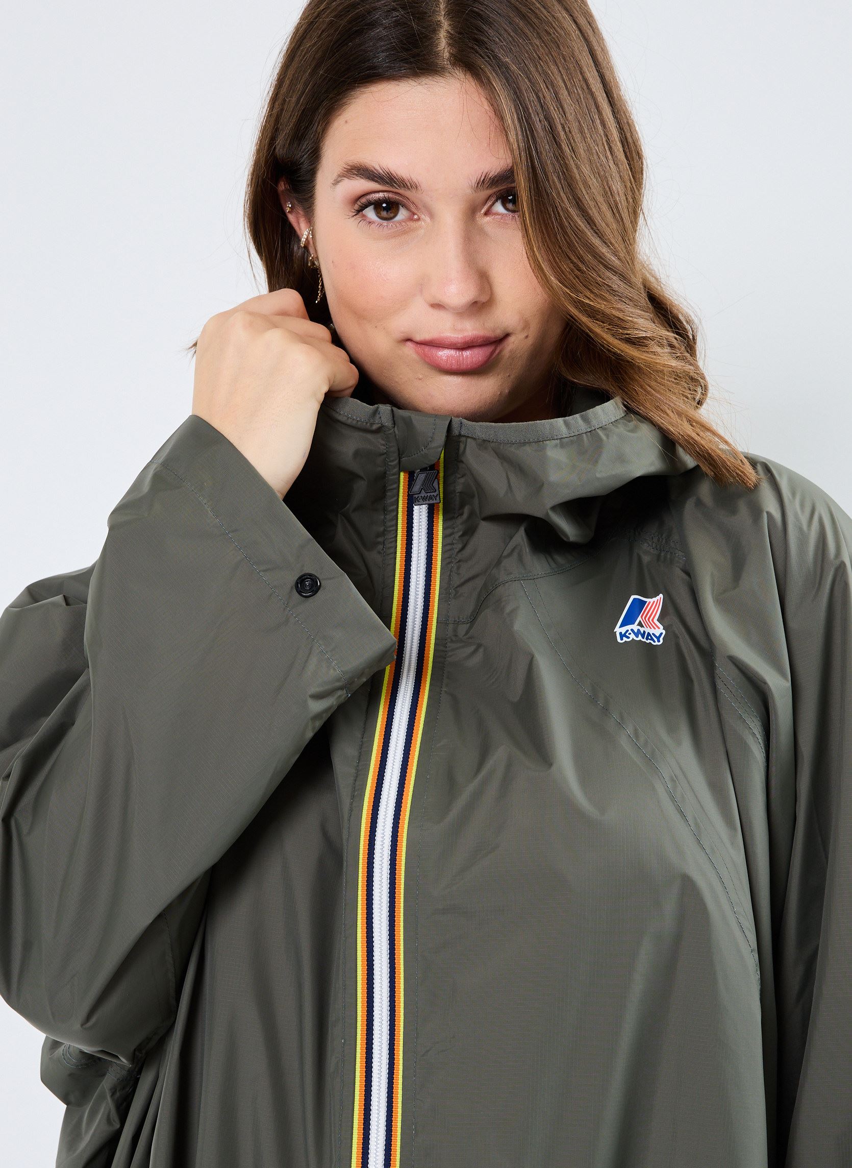 Regenjacken Le Vrai 3.0 Rennes W - Unisexe damen grün K-Way Regenjacken Le Vrai 3.0 Rennes W - Unisexe damen grün GREEN BLACKISH