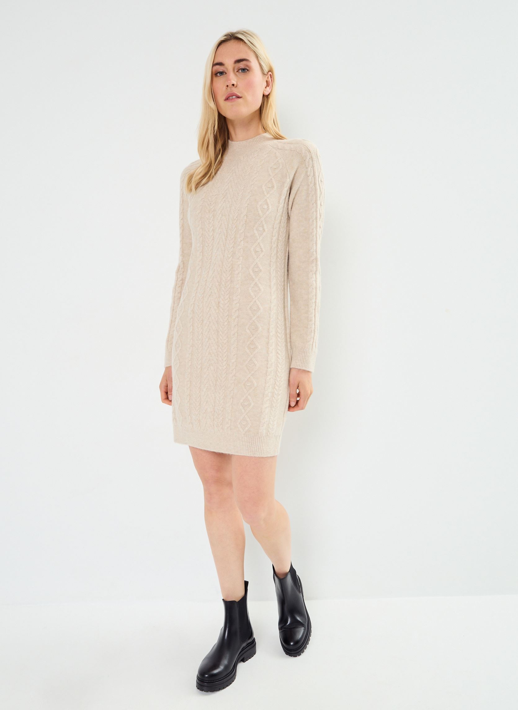 Kleider RMTORSADE damen beige MADE BY Kleider RMTORSADE damen beige White Sand