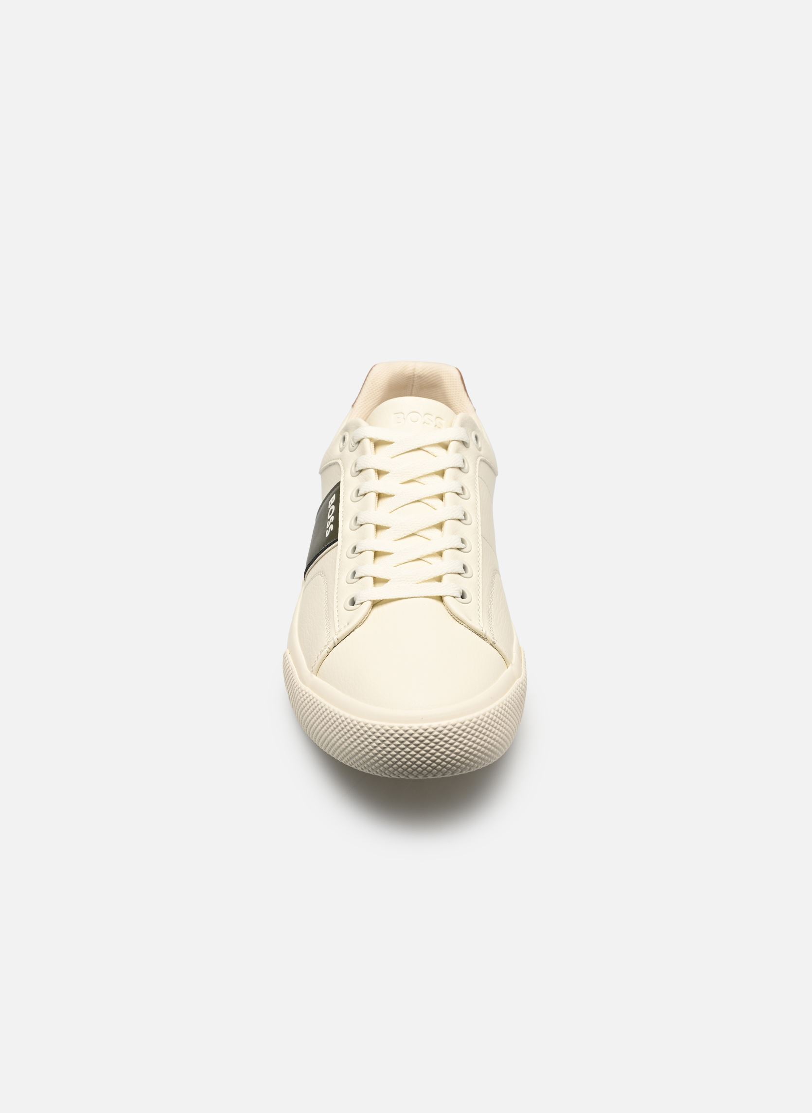 Niedrige Sneaker Aiden_Tenn_grltp herren weiß BOSS Niedrige Sneaker Aiden_Tenn_grltp herren weiß 163-OPEN WHITE