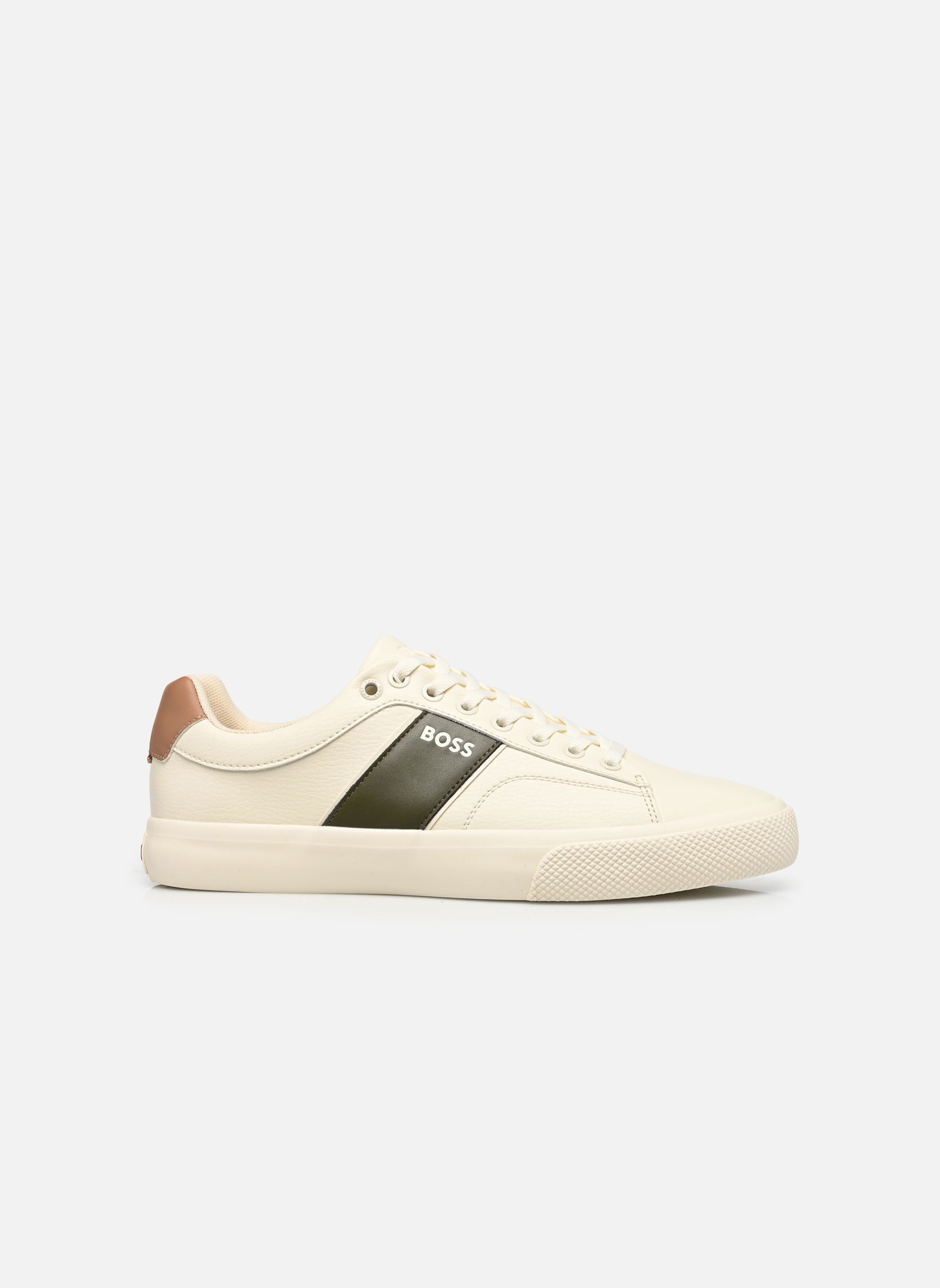 Niedrige Sneaker Aiden_Tenn_grltp herren weiß BOSS Niedrige Sneaker Aiden_Tenn_grltp herren weiß 163-OPEN WHITE