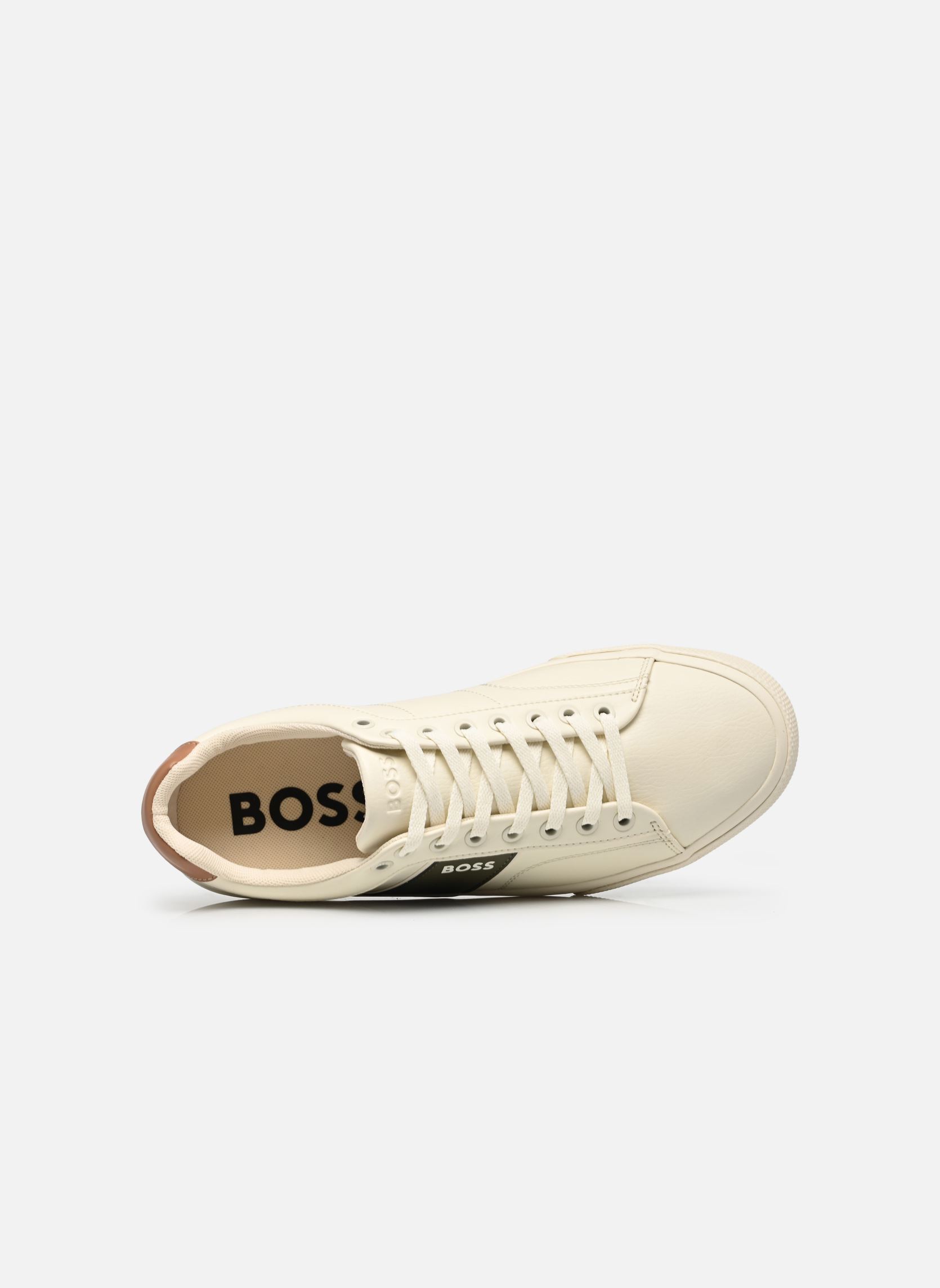 Niedrige Sneaker Aiden_Tenn_grltp herren weiß BOSS Niedrige Sneaker Aiden_Tenn_grltp herren weiß 163-OPEN WHITE