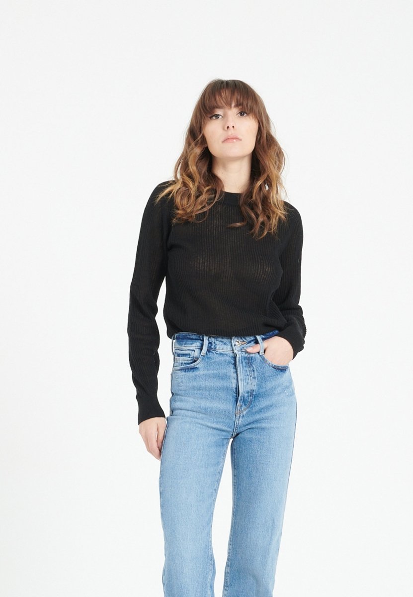 Pull col rond Femme éco-responsable