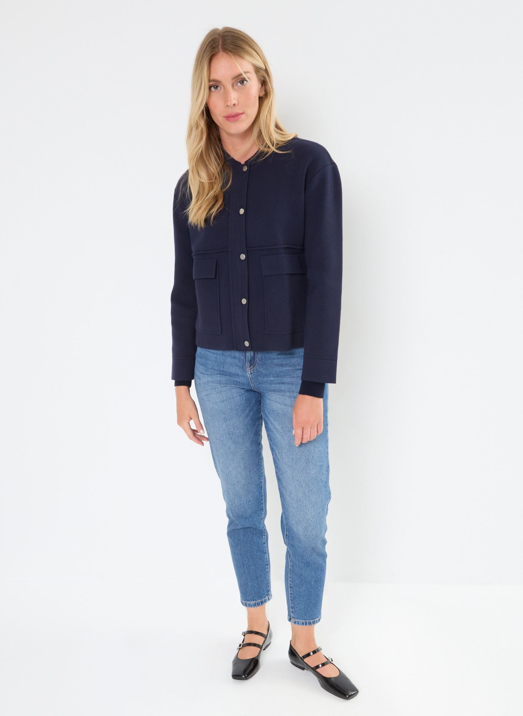 Jassen MAUREN dames blauw Georgia Rose Jassen MAUREN dames blauw MARINE