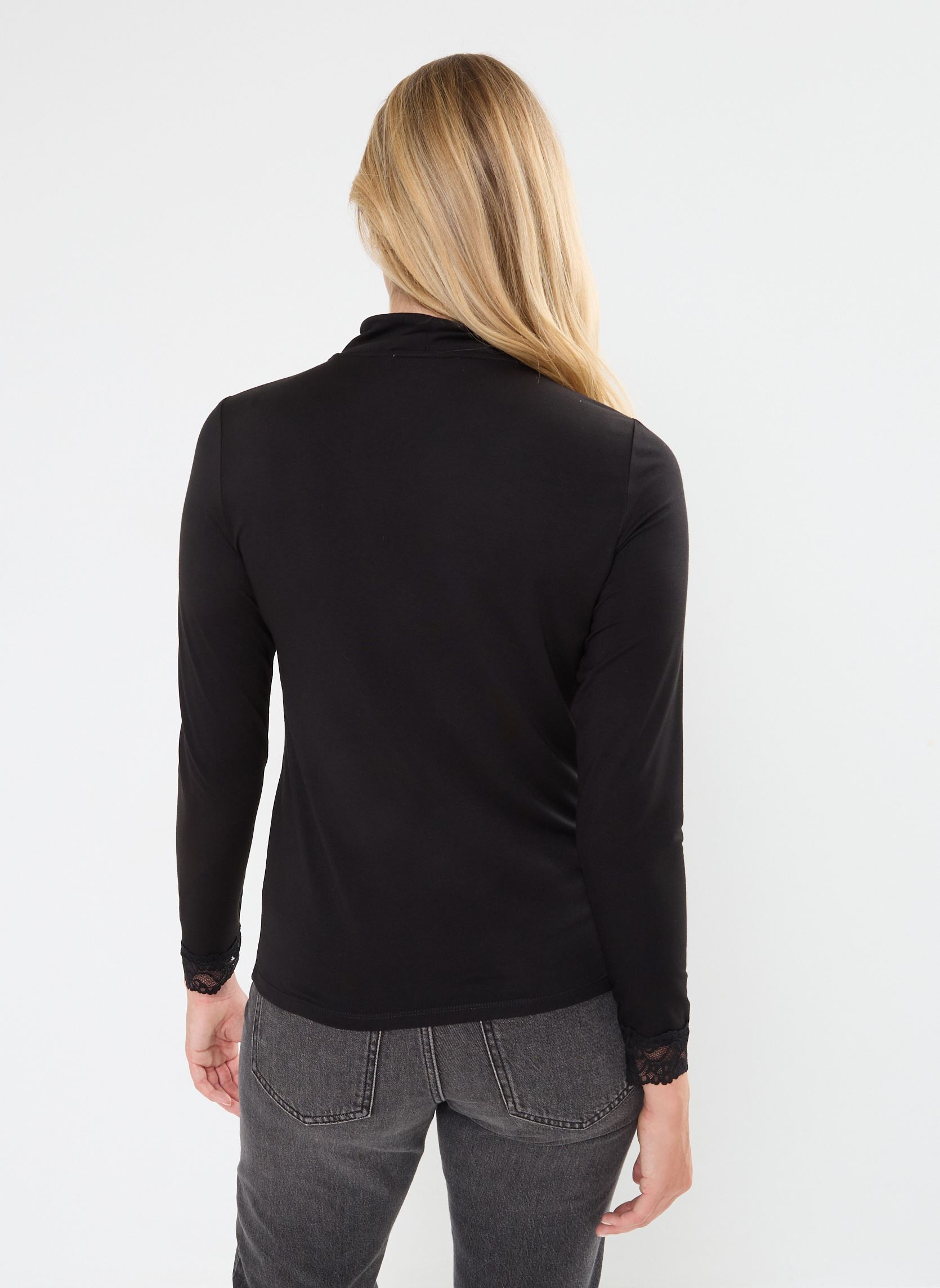 Langarm-T-Shirts TERMIROULE damen schwarz Georgia Rose Langarm-T-Shirts TERMIROULE damen schwarz JET BLACK