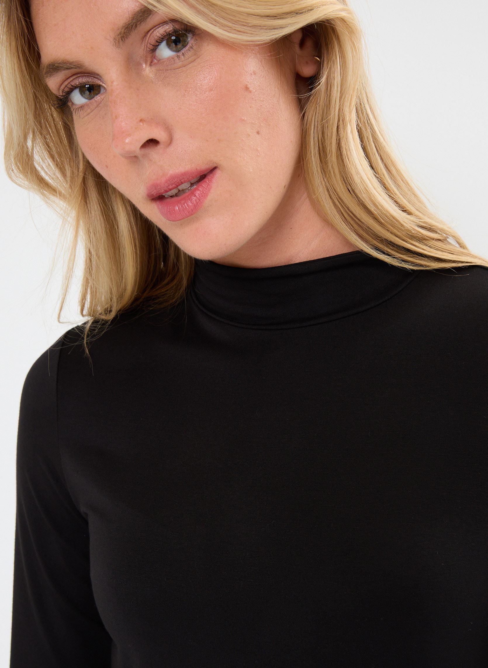 Langarm-T-Shirts TERMIROULE damen schwarz Georgia Rose Langarm-T-Shirts TERMIROULE damen schwarz JET BLACK