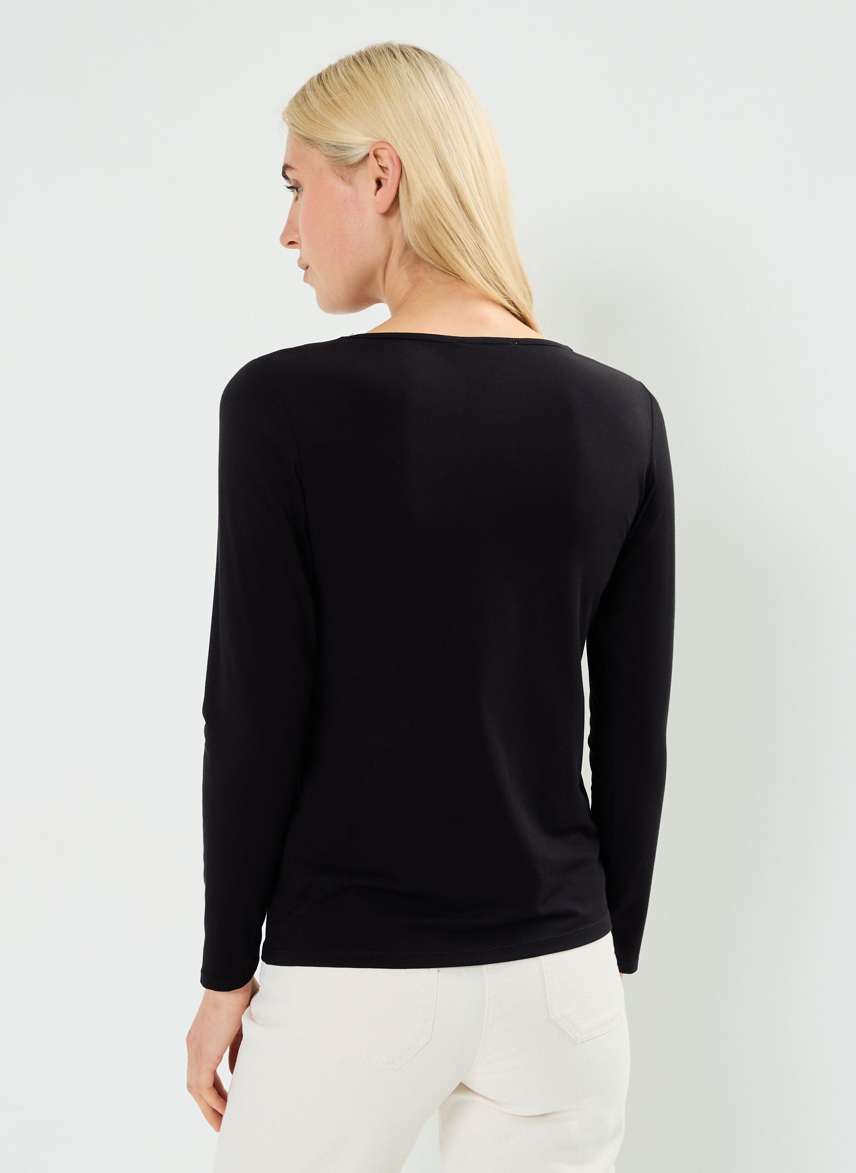 Tee-shirts manches longues TERMIV femme noir Georgia Rose Tee-shirts manches longues TERMIV femme noir JET BLACK