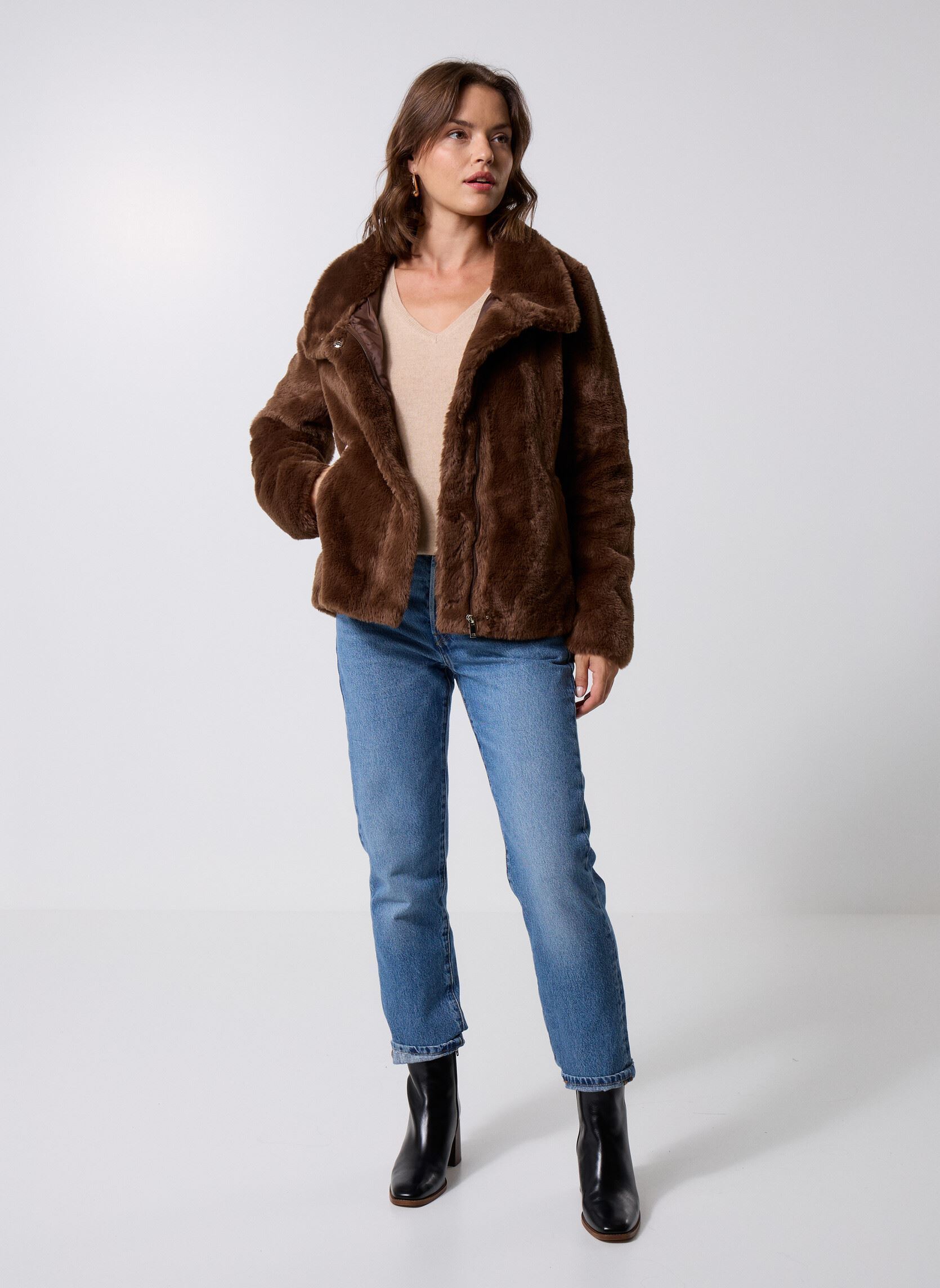 Bontjassen VDOU dames bruin MADE BY Bontjassen VDOU dames bruin MARRON