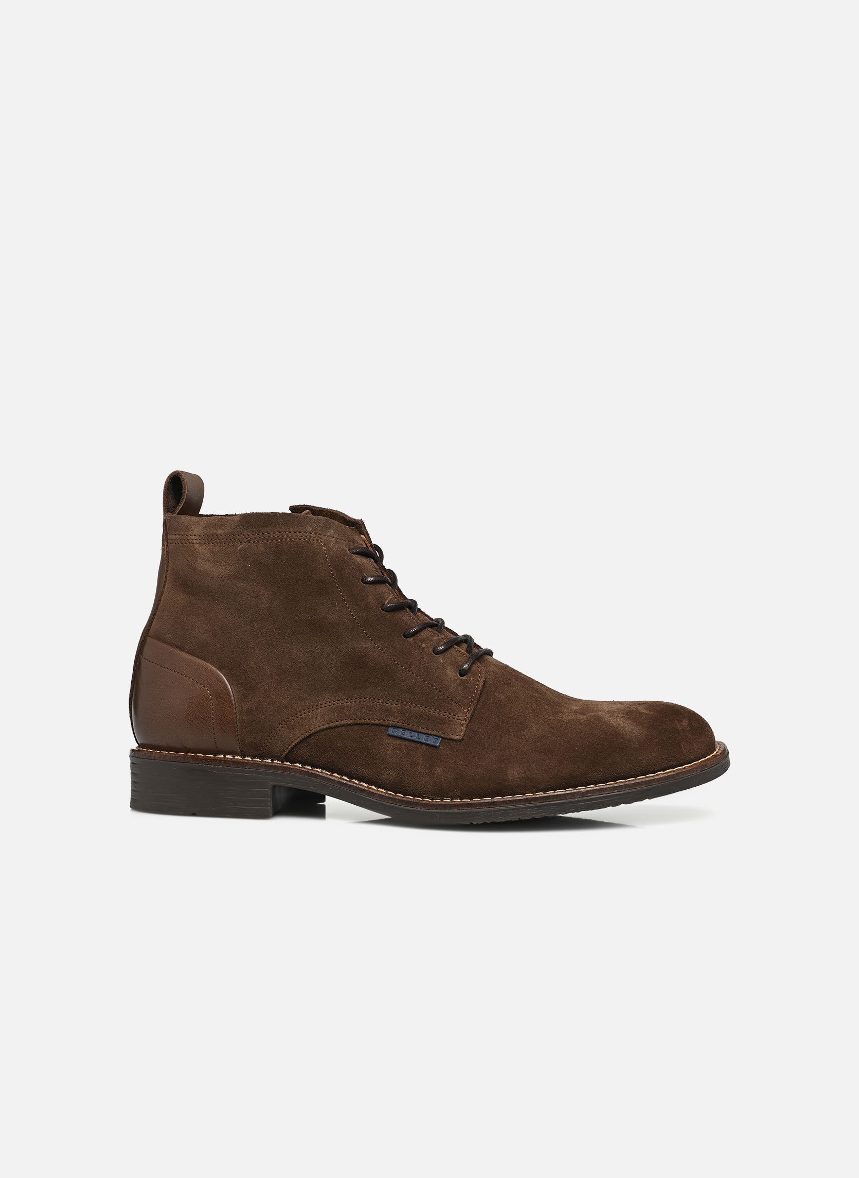 Bottines à lacets Ferol homme marron Pellet Bottines à lacets Ferol homme marron velours chocolat