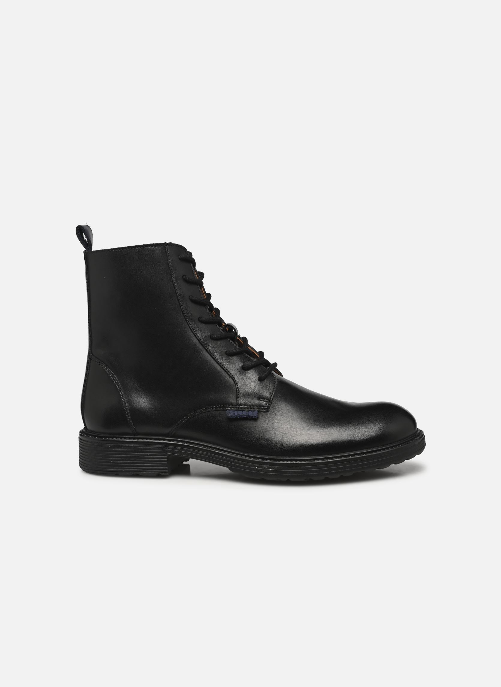 Veterlaarsjes NELSON heren zwart Pellet Veterlaarsjes NELSON heren zwart VEAU LISSE BROSSE NOIR