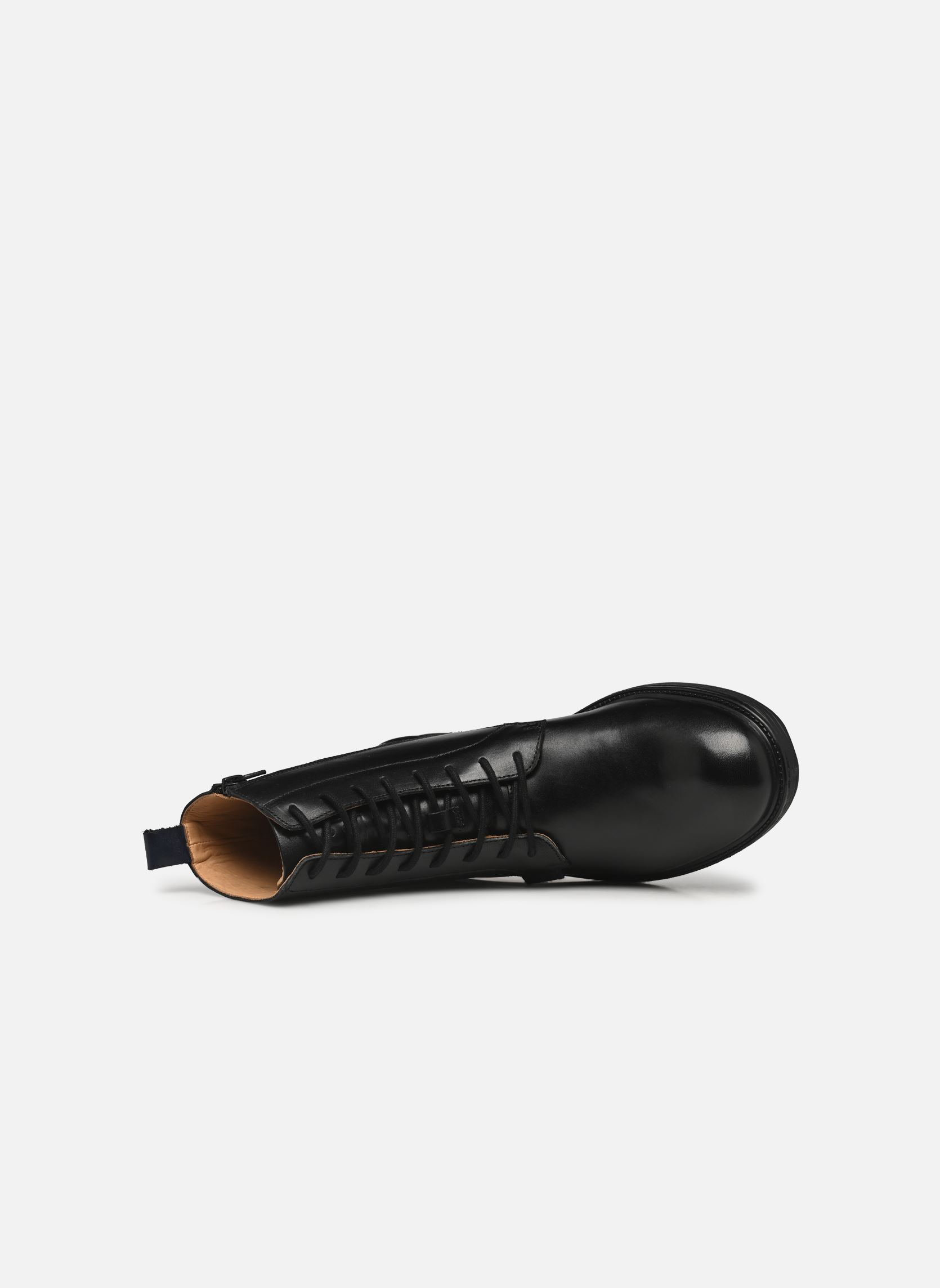 Veterlaarsjes NELSON heren zwart Pellet Veterlaarsjes NELSON heren zwart VEAU LISSE BROSSE NOIR