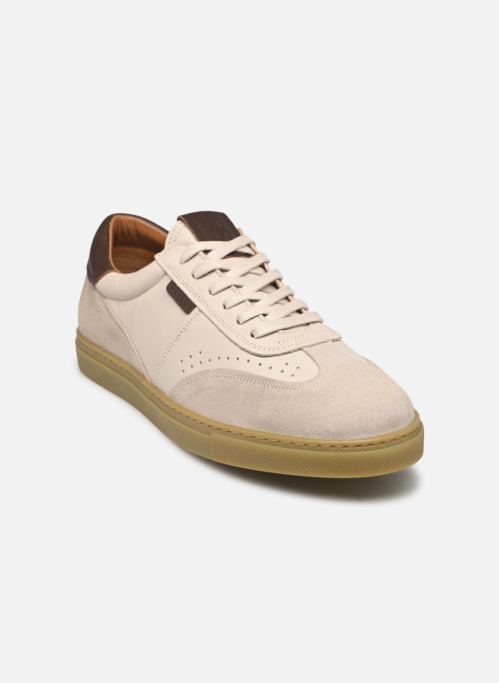 Baskets GABRIEL homme multicolore Pellet Baskets GABRIEL homme multicolore VEAU / VELOURS OFF WHITE / VEA