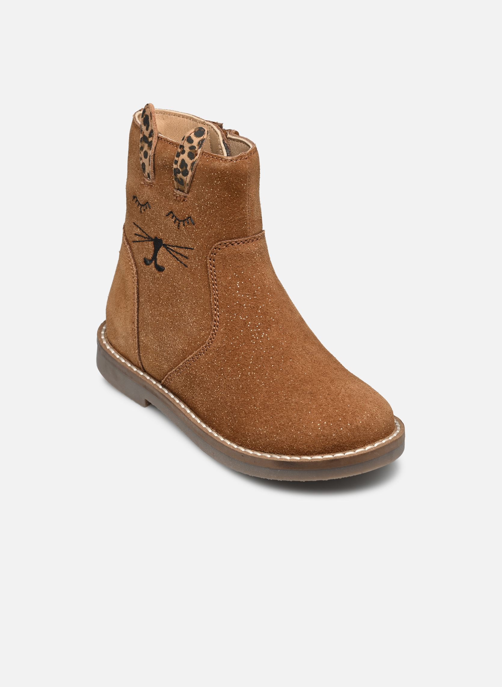 Bottines KICHAT fille marron Rose et Martin Bottines KICHAT fille marron Marron brillant