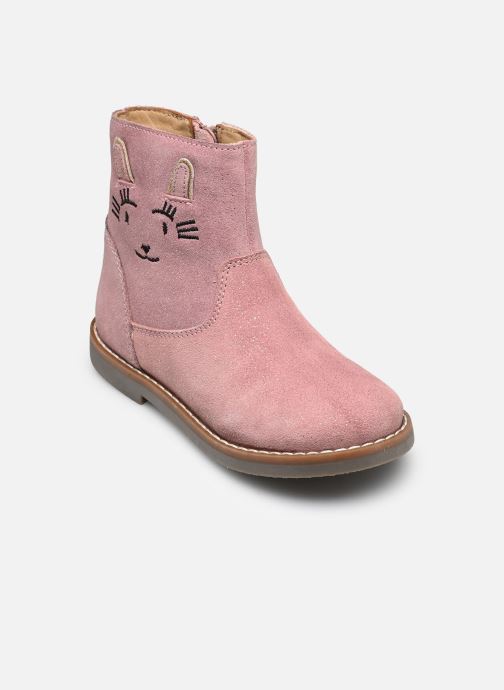 Rose et Martin Bottines KICHAT fille rose