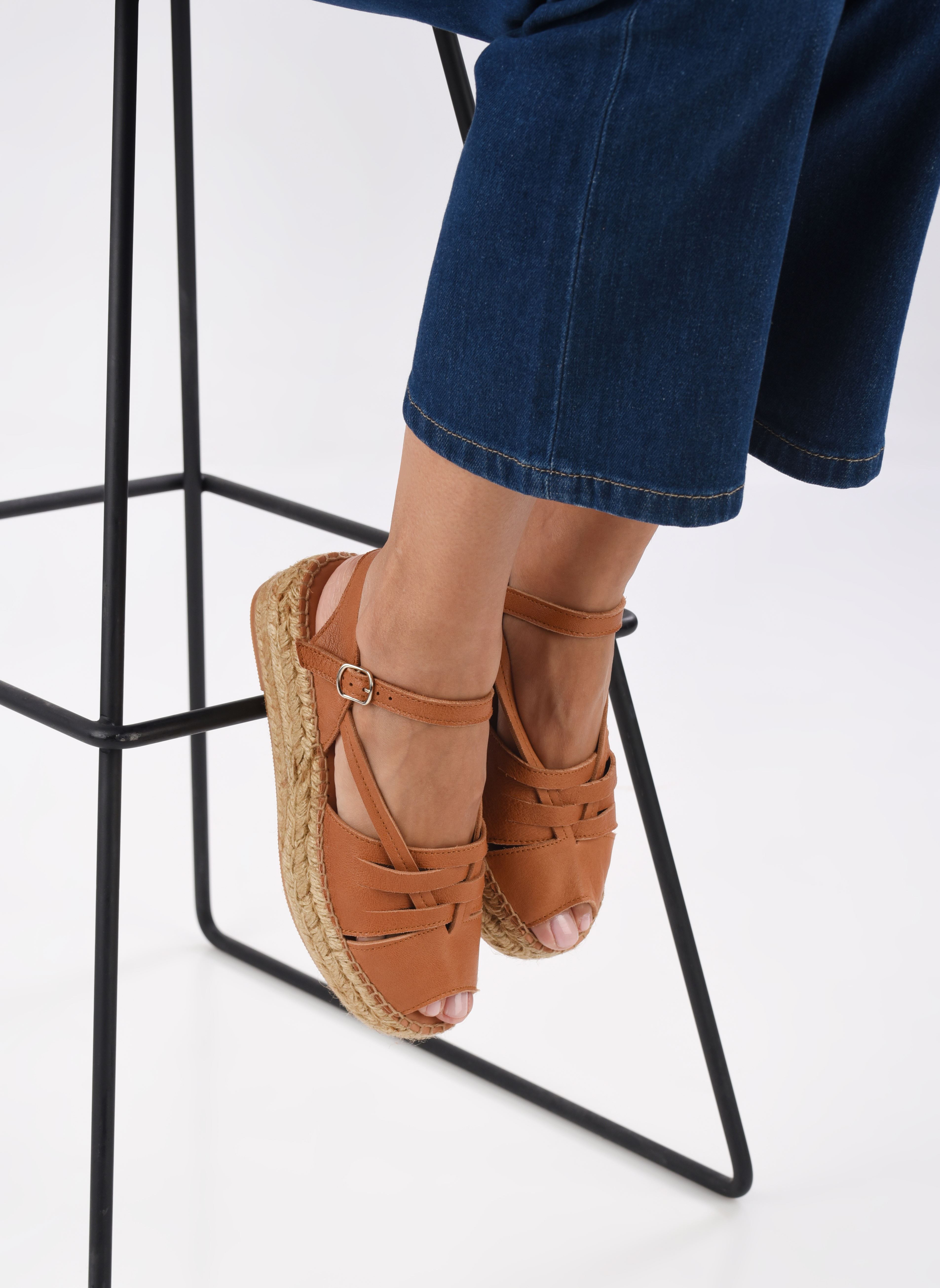 Keil- und Plateau-Espadrilles GUNTA damen braun Naguisa Keil- und Plateau-Espadrilles GUNTA damen braun LIGHT BROWN