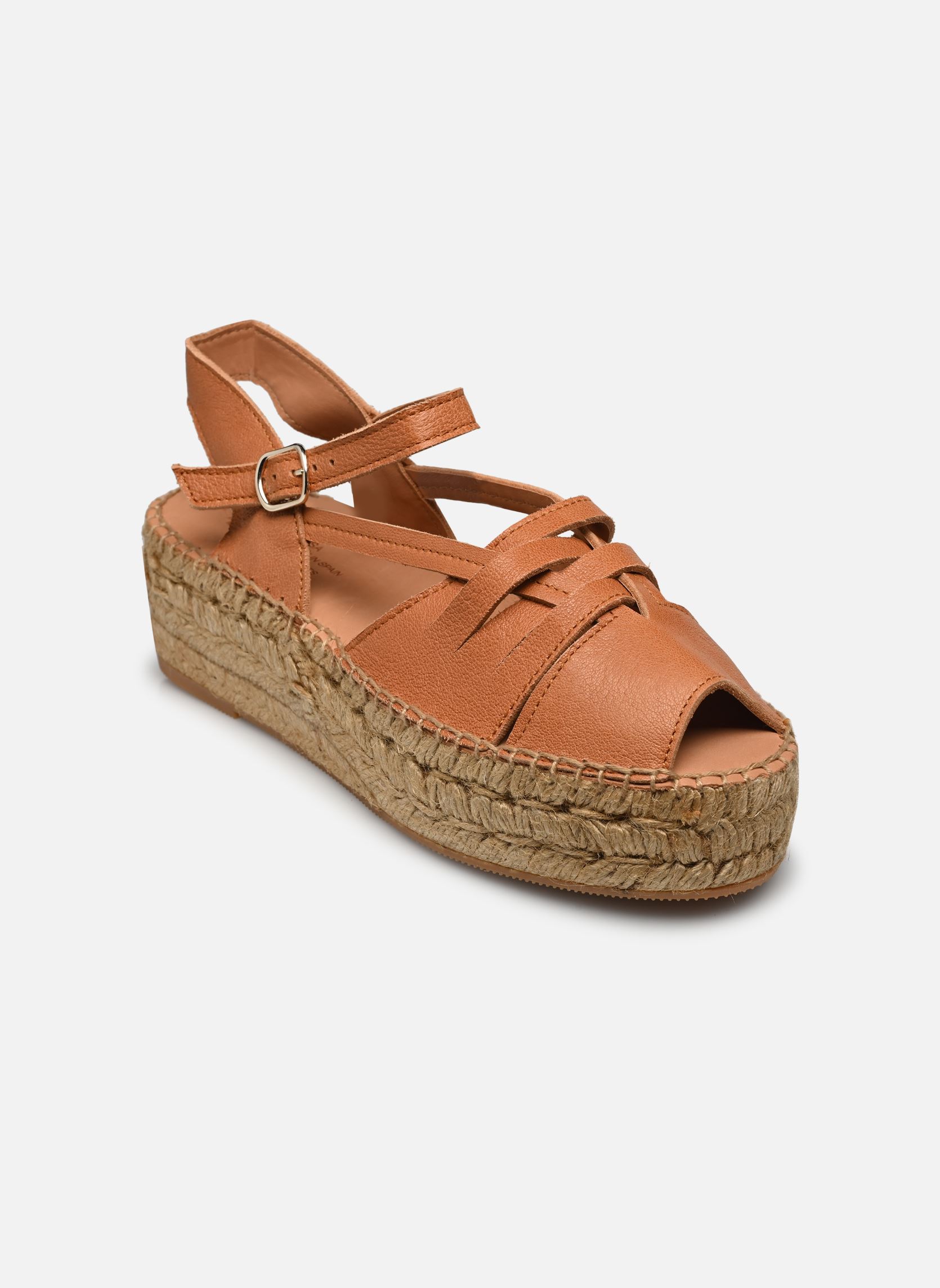 Keil- und Plateau-Espadrilles GUNTA damen braun Naguisa Keil- und Plateau-Espadrilles GUNTA damen braun LIGHT BROWN