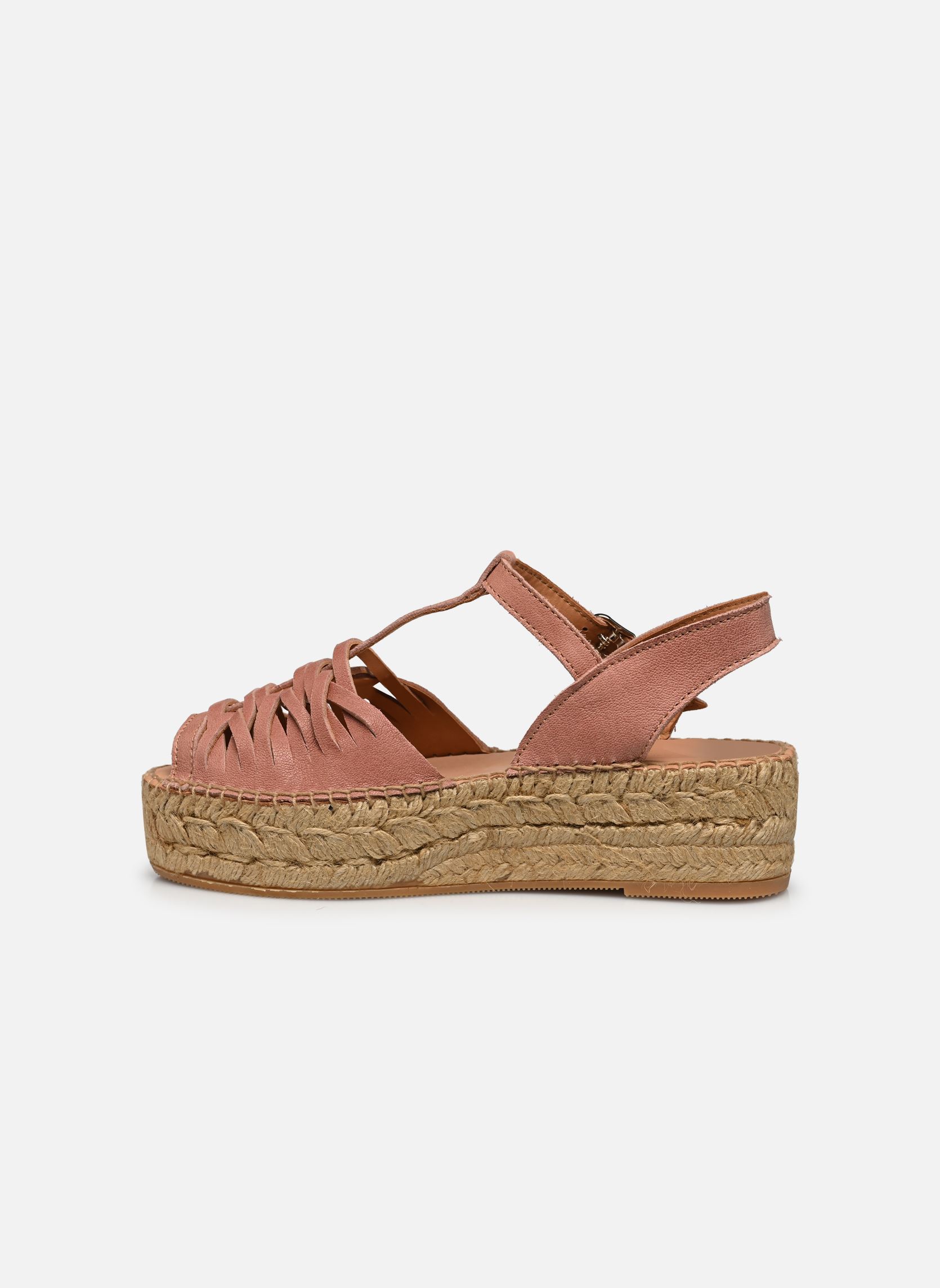 Espadrilles met sleehak en plateau FOIS DOUBLE dames roze Naguisa Espadrilles met sleehak en plateau FOIS DOUBLE dames roze BROWNIE