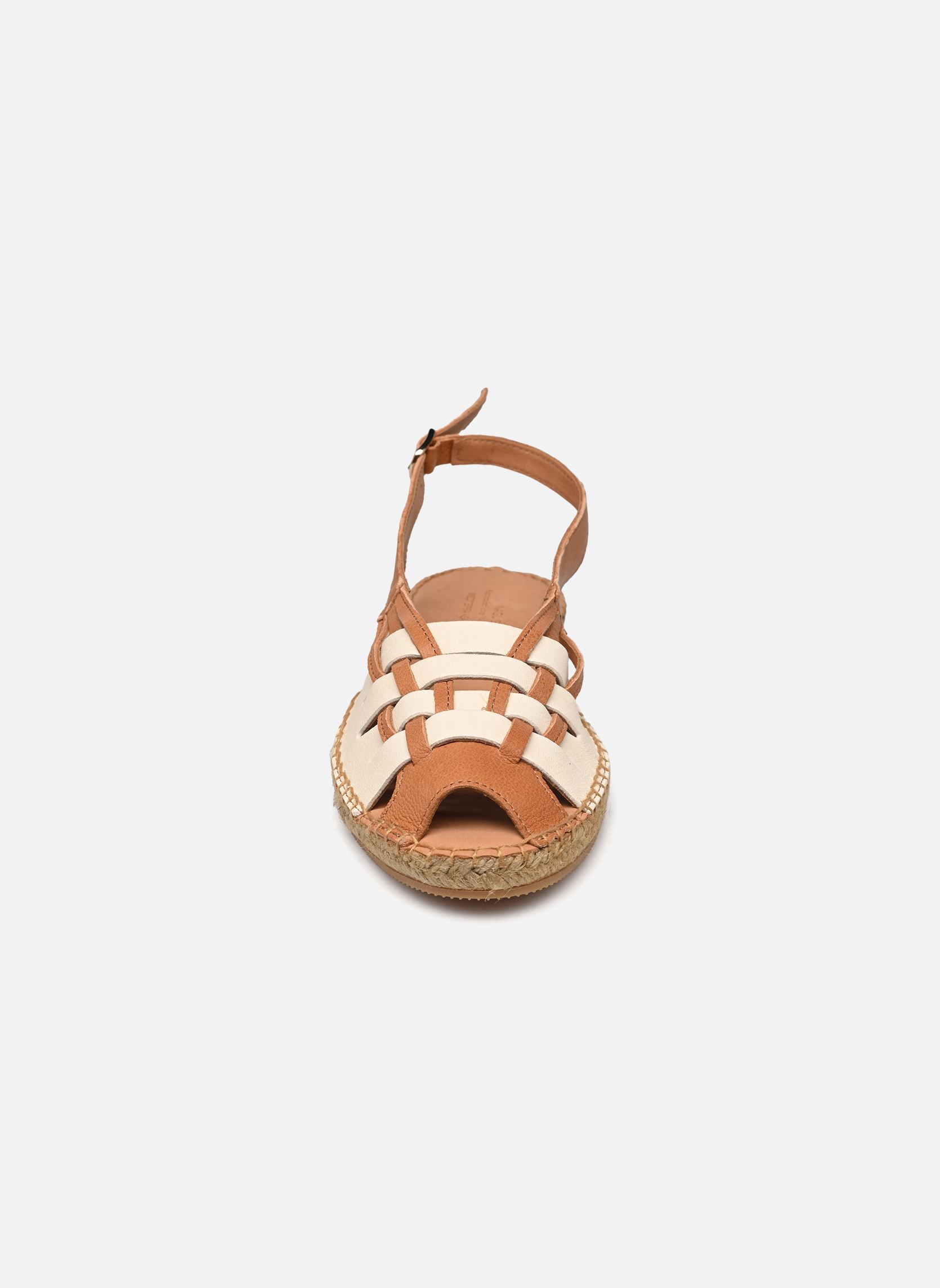 Flache Espadrilles ETEL damen braun Naguisa Flache Espadrilles ETEL damen braun LIGHT BROWN/ECRU