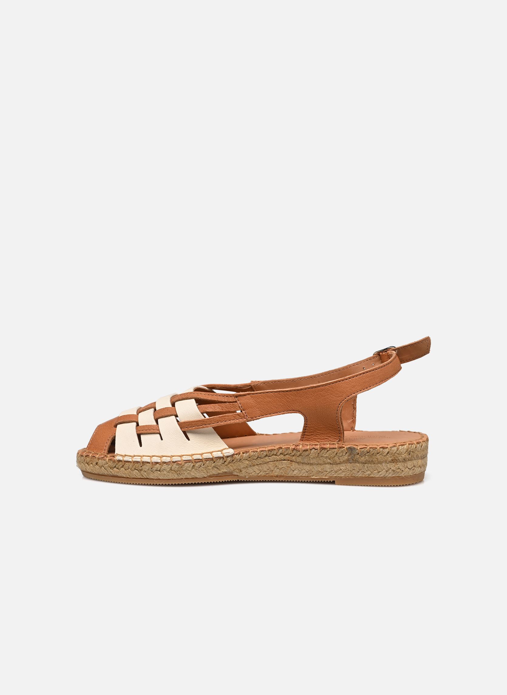 Flache Espadrilles ETEL damen braun Naguisa Flache Espadrilles ETEL damen braun LIGHT BROWN/ECRU
